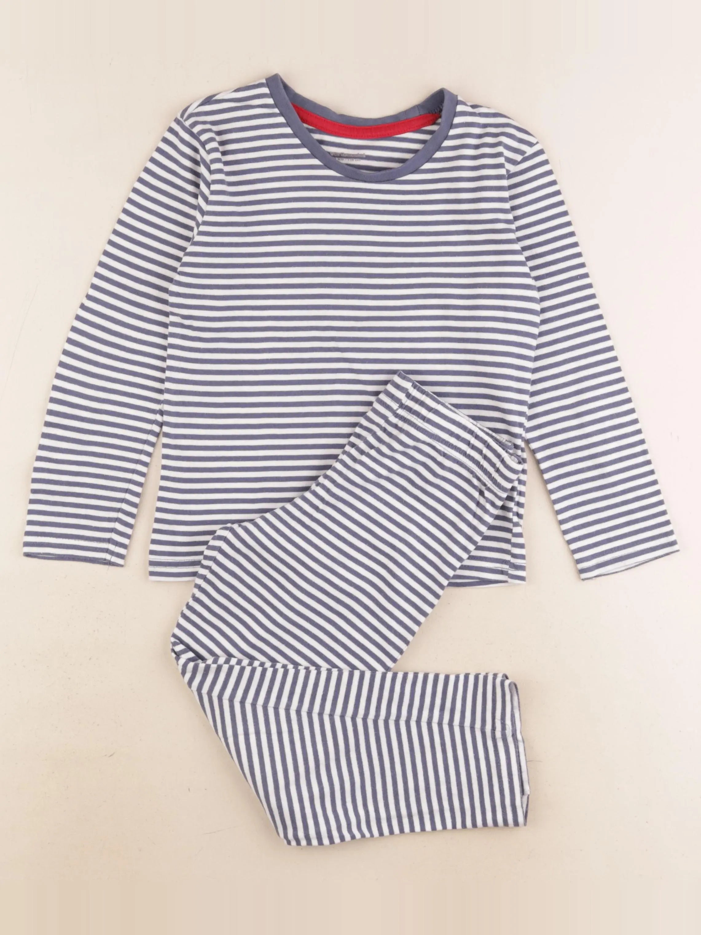 Vertbaudet - pyjama coton bleu - 6 ans