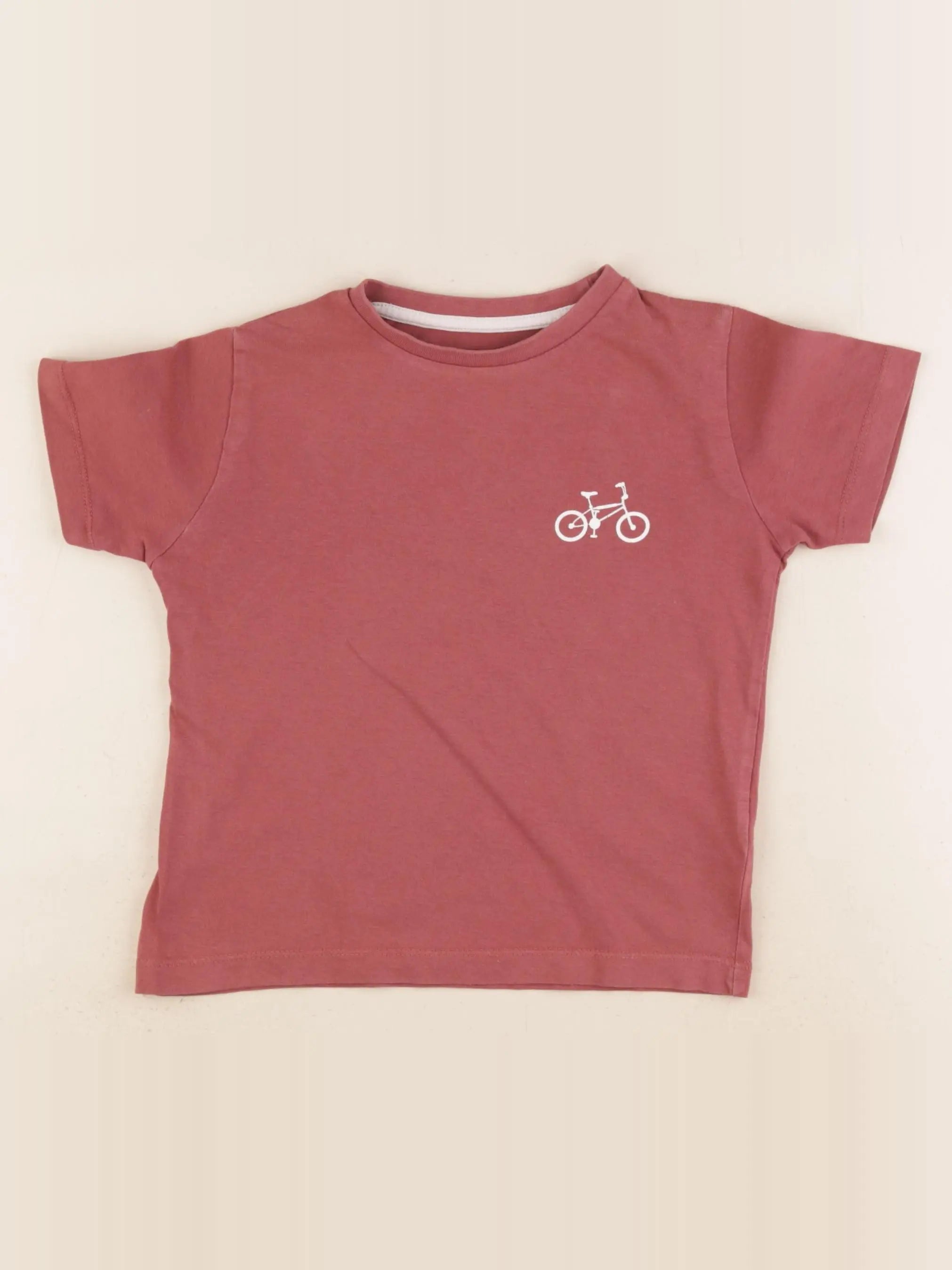 Vertbaudet - tee-shirt rouge - 5 ans