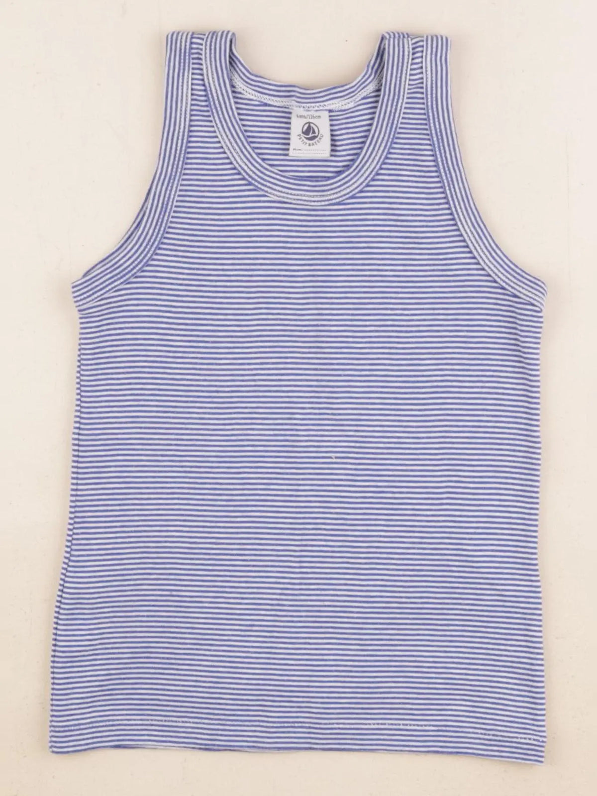 Petit Bateau - maillot de corps bleu - 4 ans