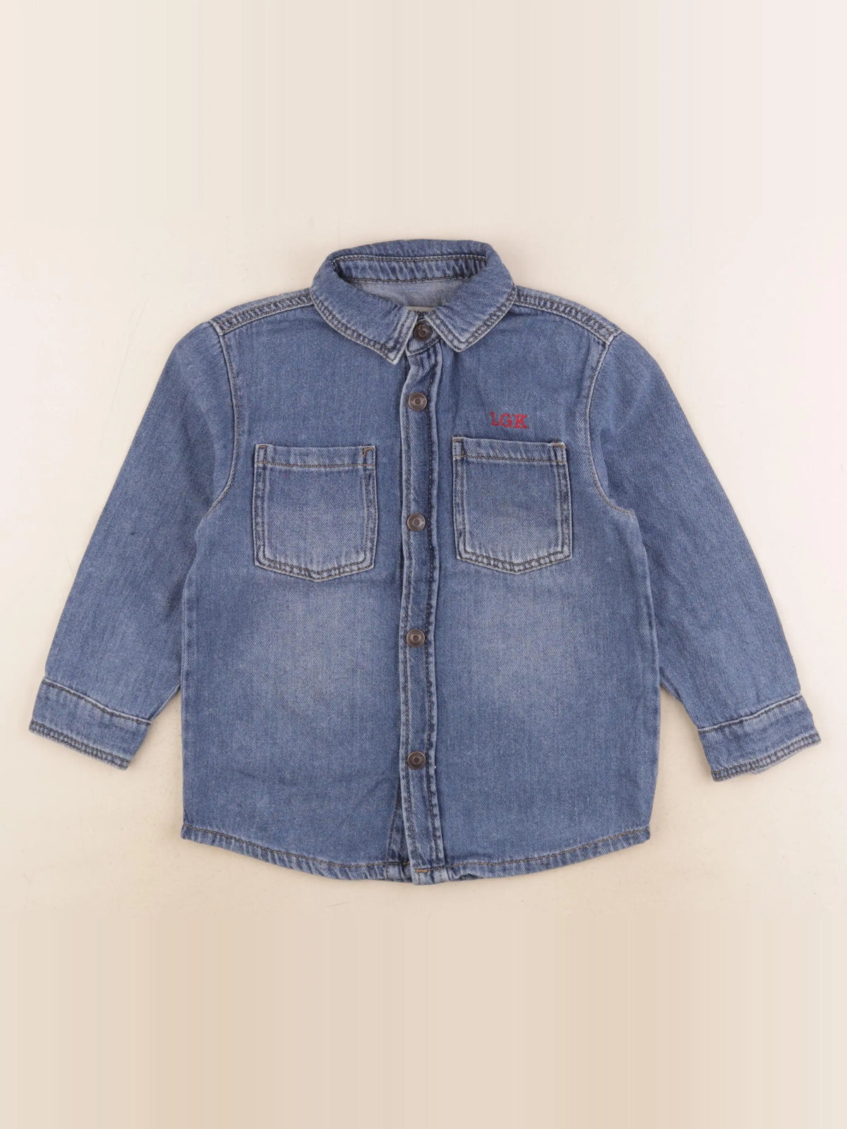 Vertbaudet - chemise bleu - 5 ans