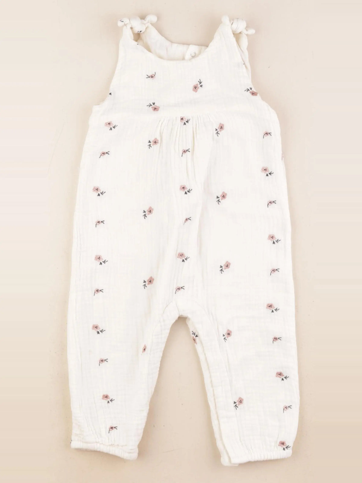 Vertbaudet - combinaison beige - 18 mois