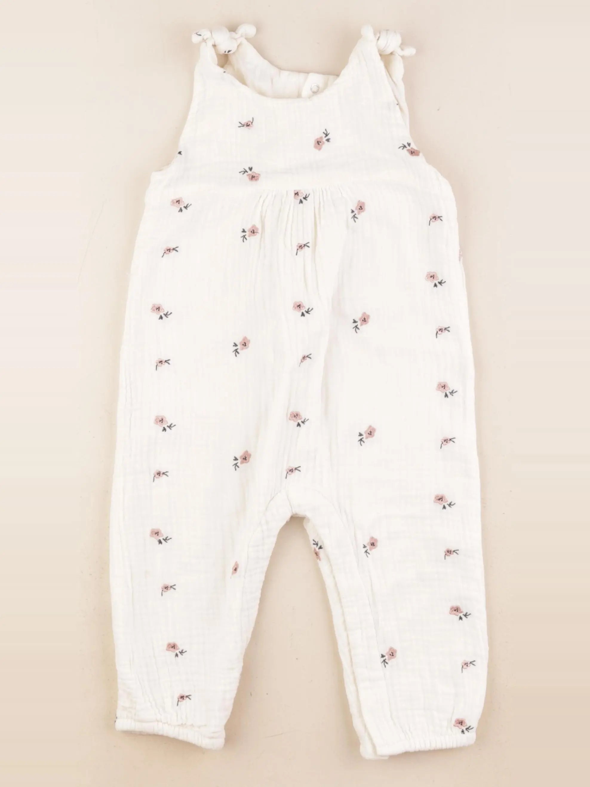 Vertbaudet - combinaison beige - 18 mois