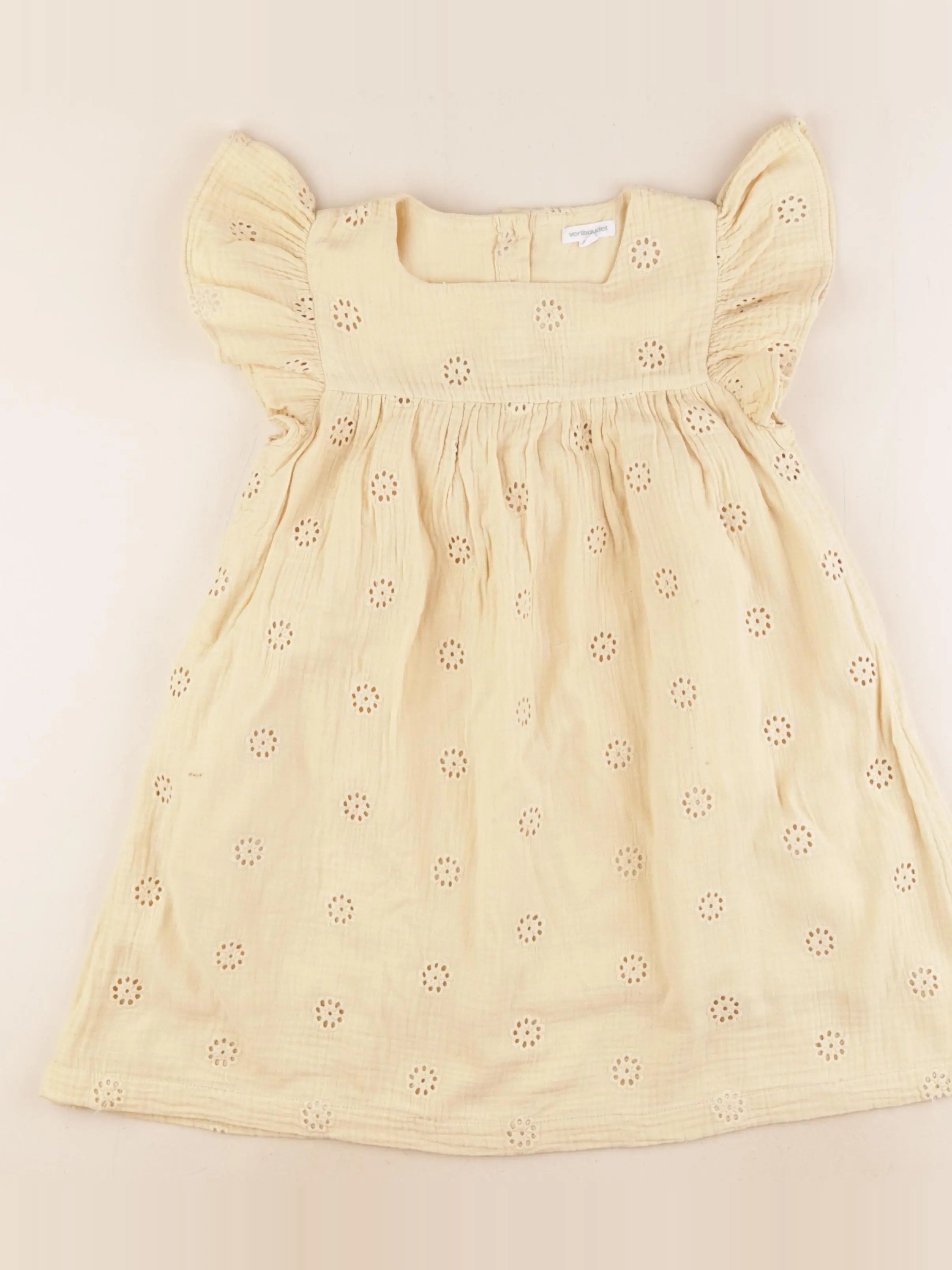 Vertbaudet - robe jaune - 8 ans