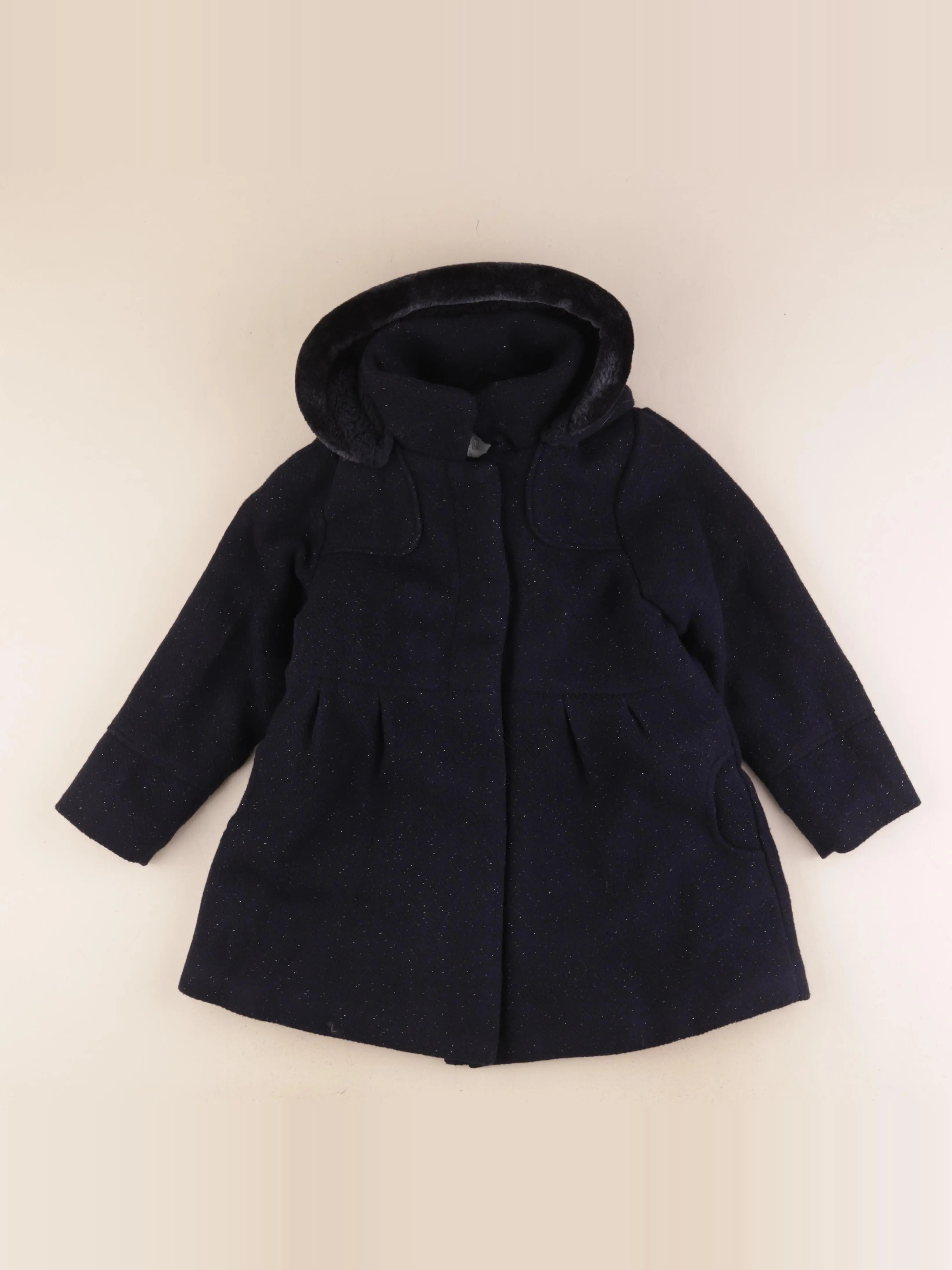 Vertbaudet - manteau bleu - 7 ans