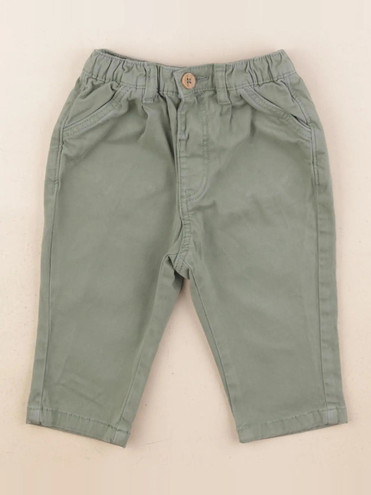 Tape à l'oeil - pantalon vert - 9 mois