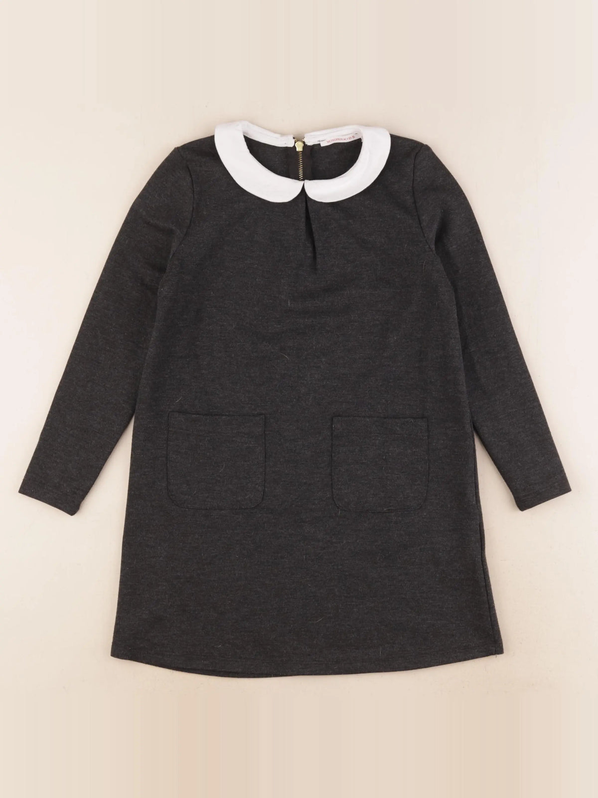 Monoprix - robe gris - 8 ans