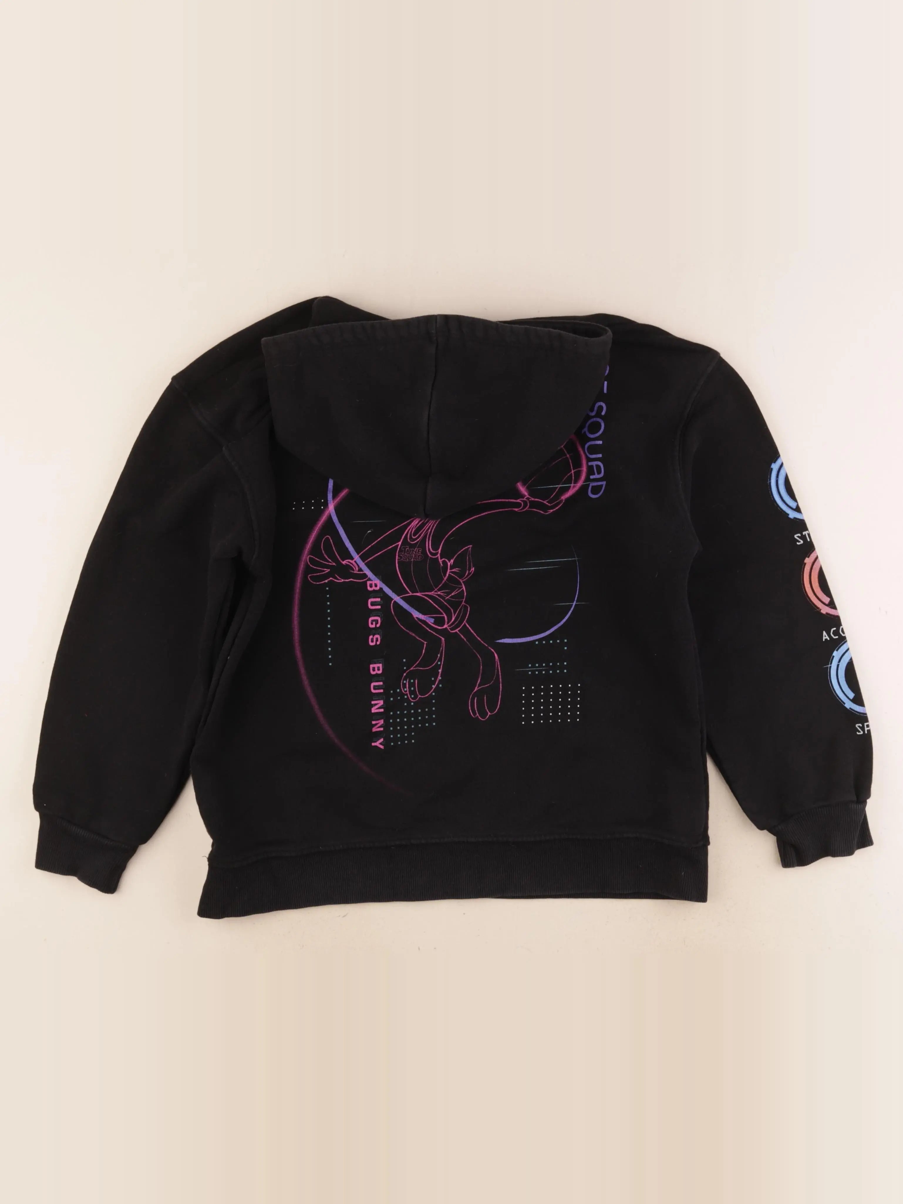 Zara - sweat imprimé au dos noir - 10 ans