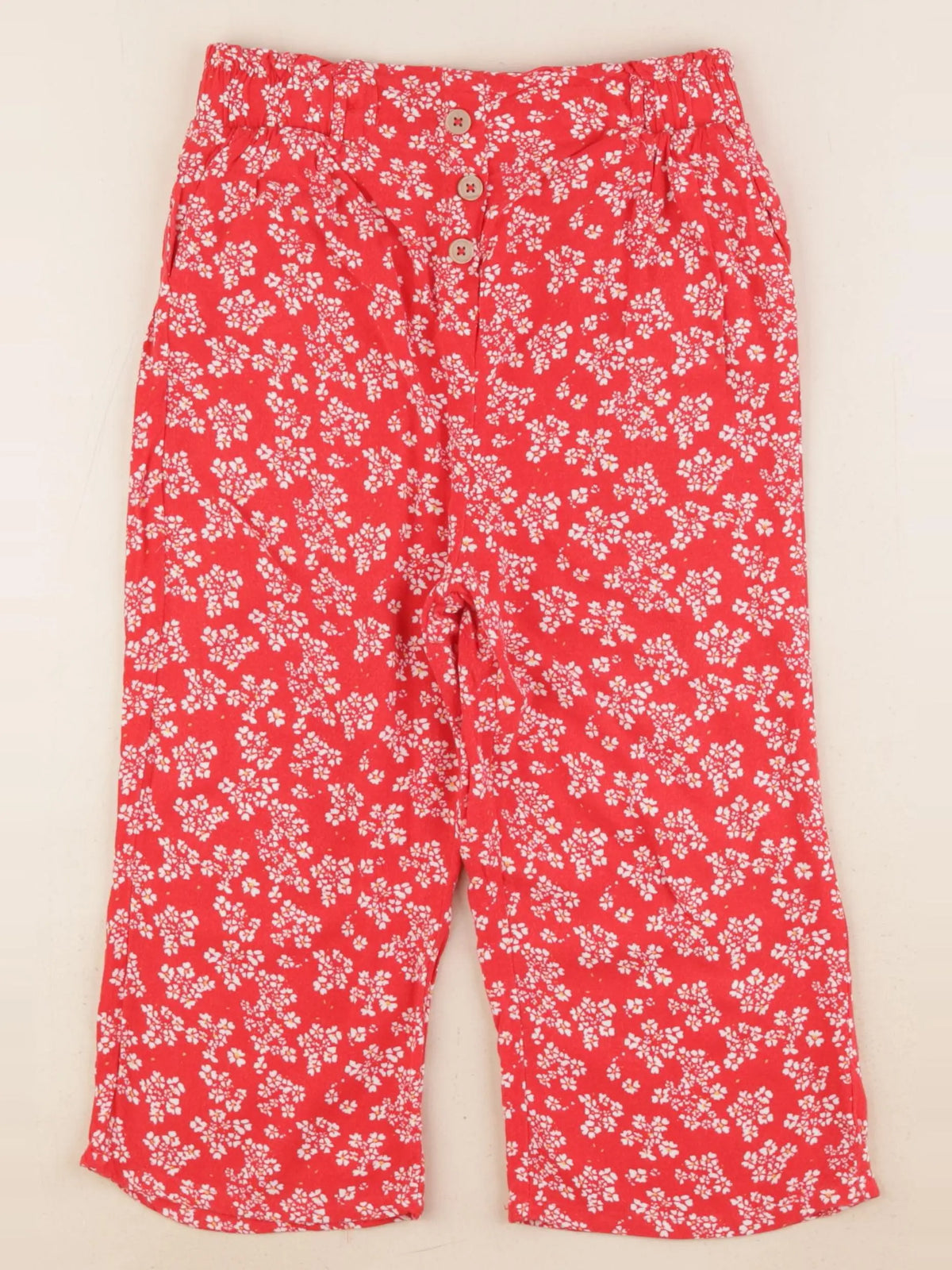 Vertbaudet - pantalon rouge - 9 ans