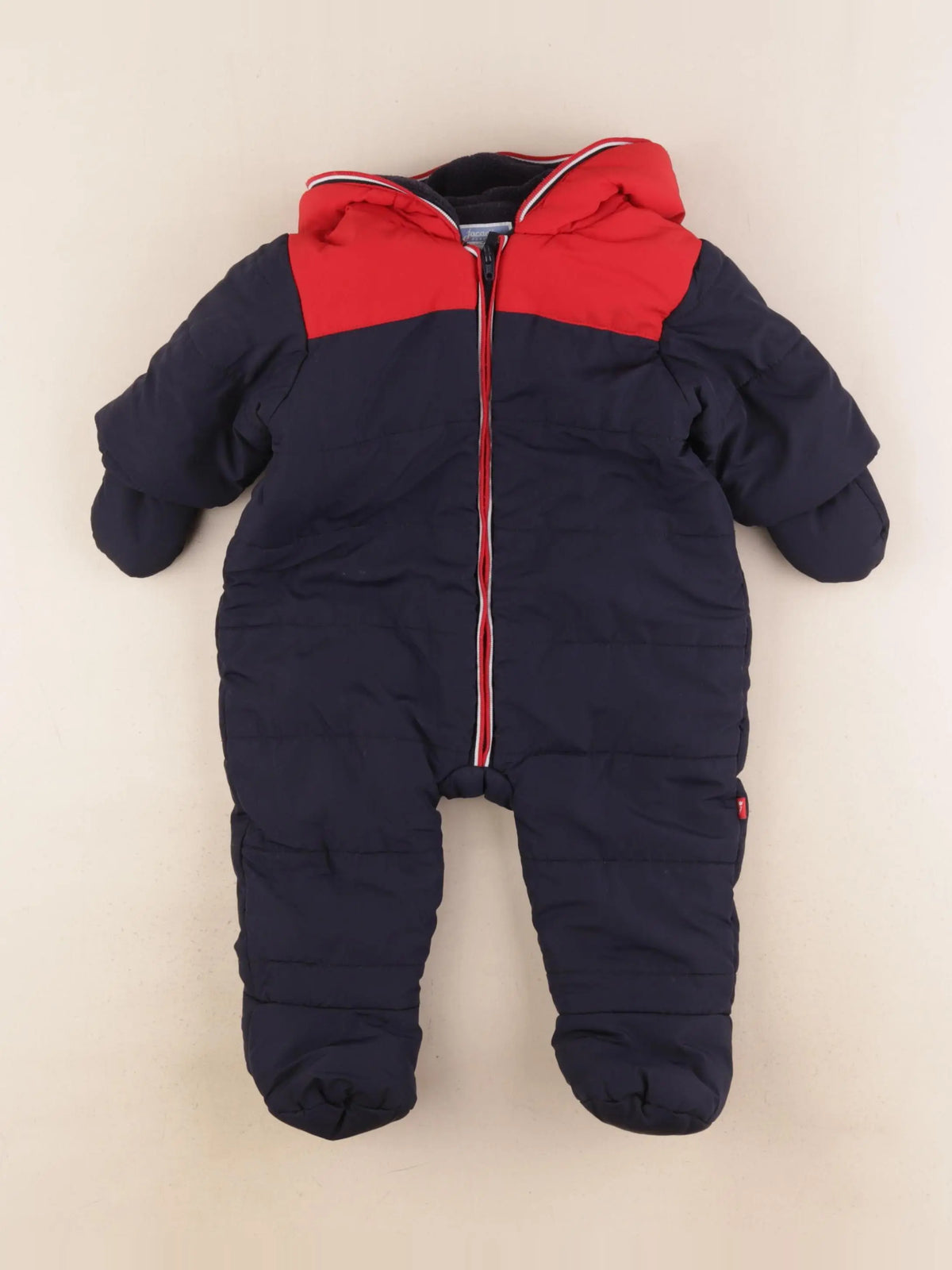 Jacadi - combi-pilote bleu, rouge - 1 mois