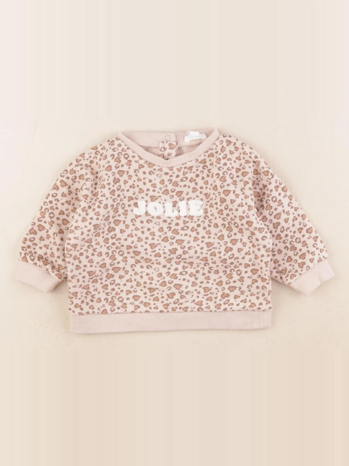 Vertbaudet - sweat marron - 9 mois