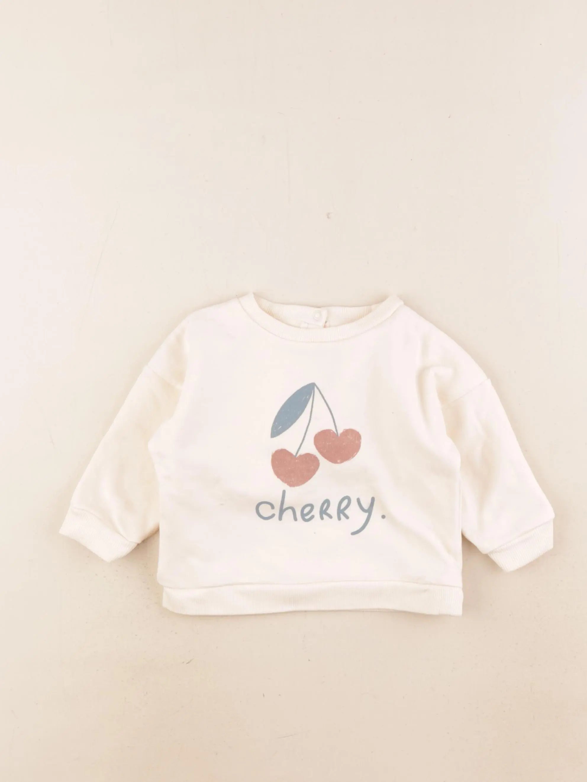 Vertbaudet - sweat beige - 9 mois