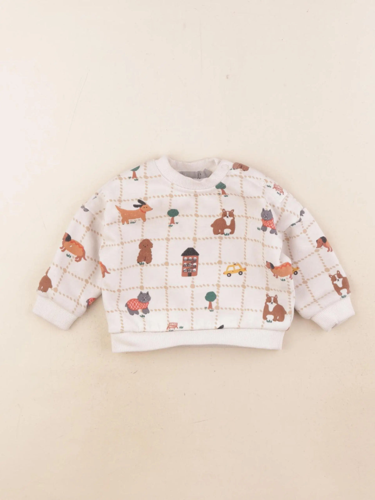 Boutchou - sweat marron - 6 mois