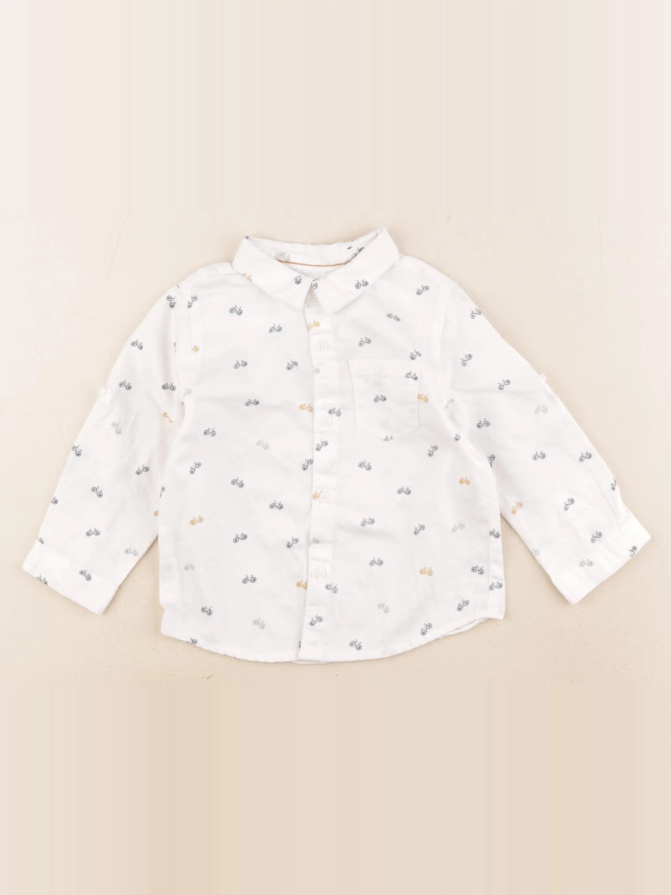 Zara - chemise blanc - 9/12 mois