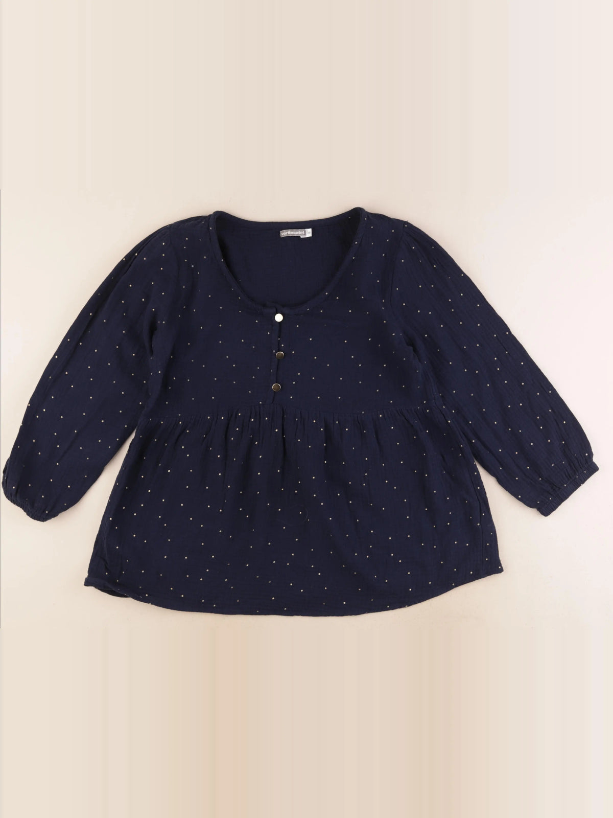 Vertbaudet - blouse grossesse bleu, or - 38
