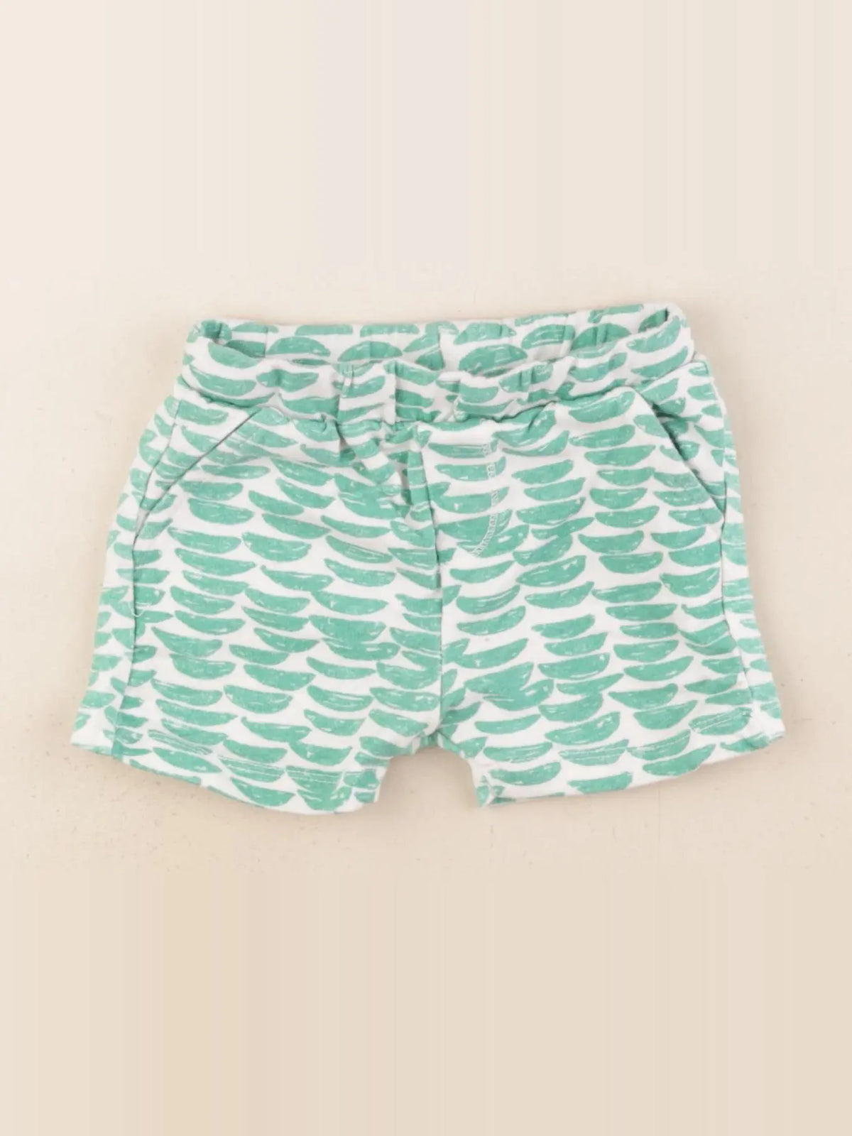 Zara - short vert - 6/9 mois