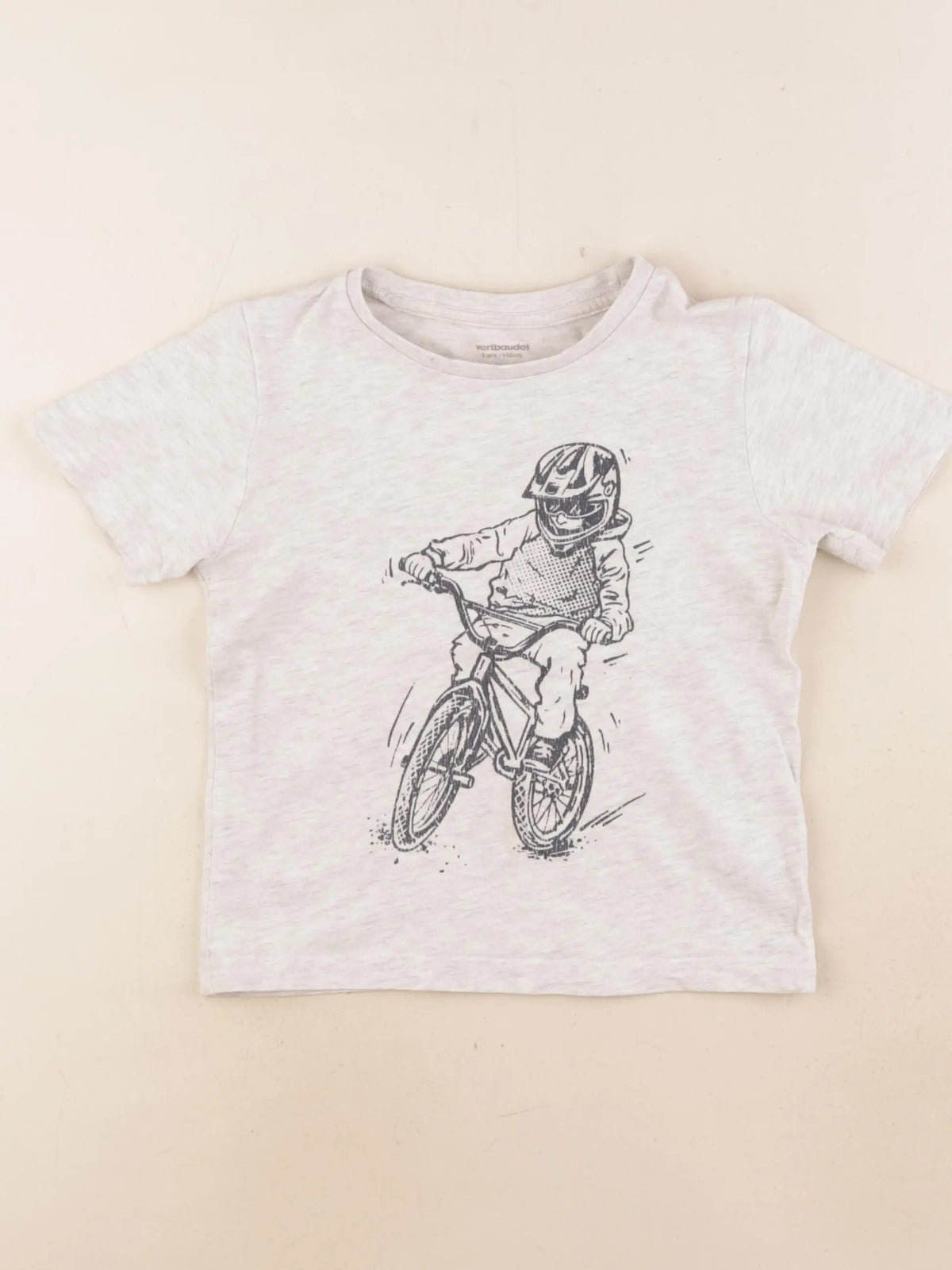 Vertbaudet - tee-shirt gris - 5 ans