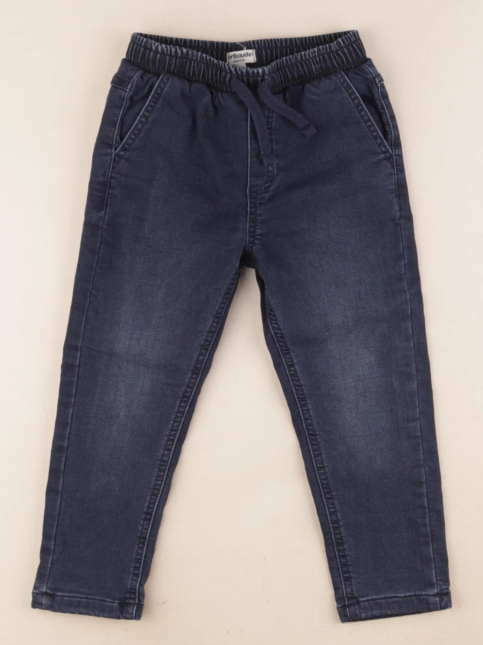 Vertbaudet - jean doublé bleu - 4 ans