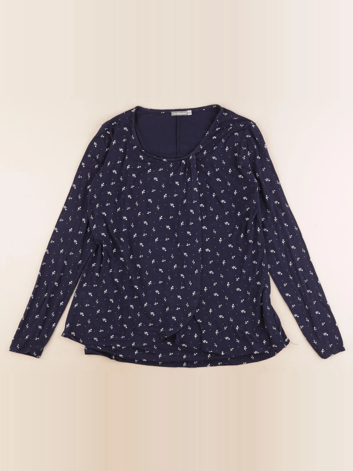 Vertbaudet - tee-shirt grossesse bleu - 38 à 40