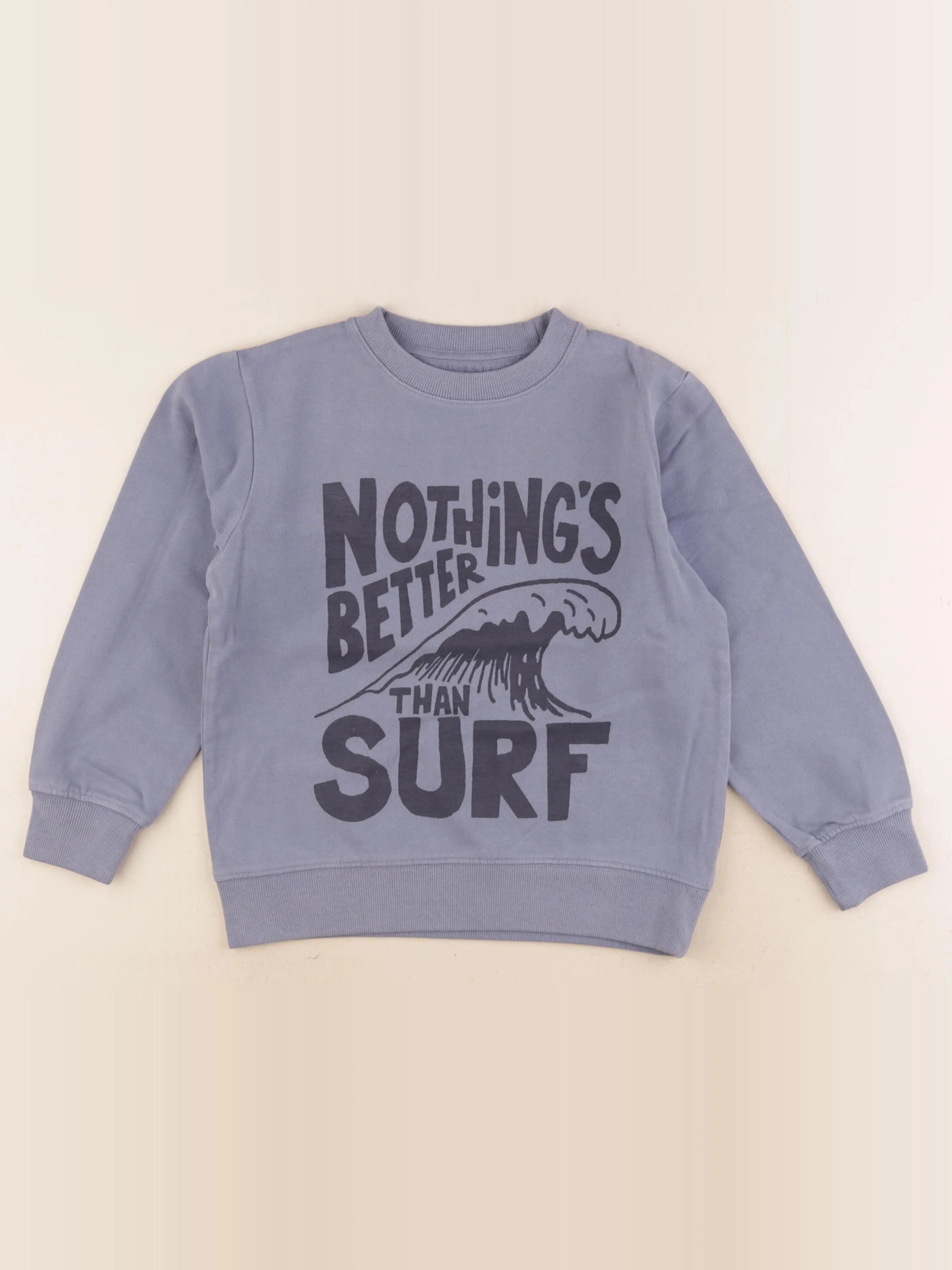 Vertbaudet - sweat bleu - 10 ans
