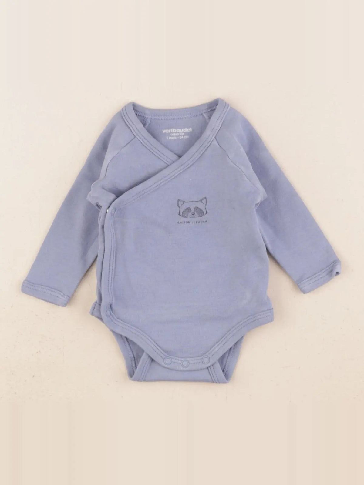 Vertbaudet - body bleu - 1 mois