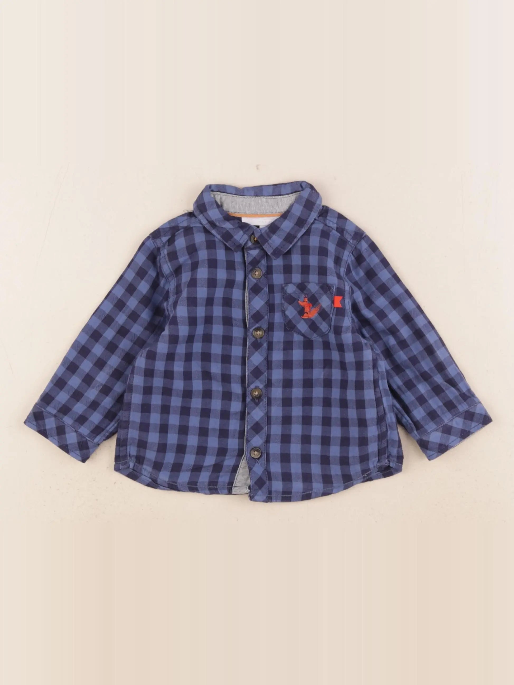 Cadet Rousselle - chemise bleu - 6 mois