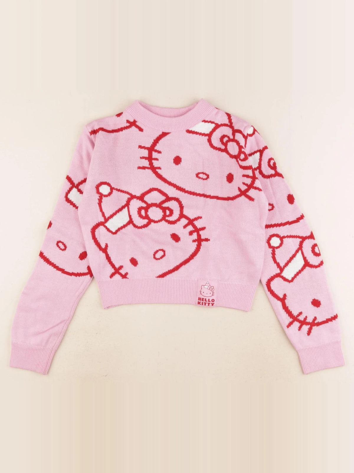 H&M - pull rose - 8/10 ans
