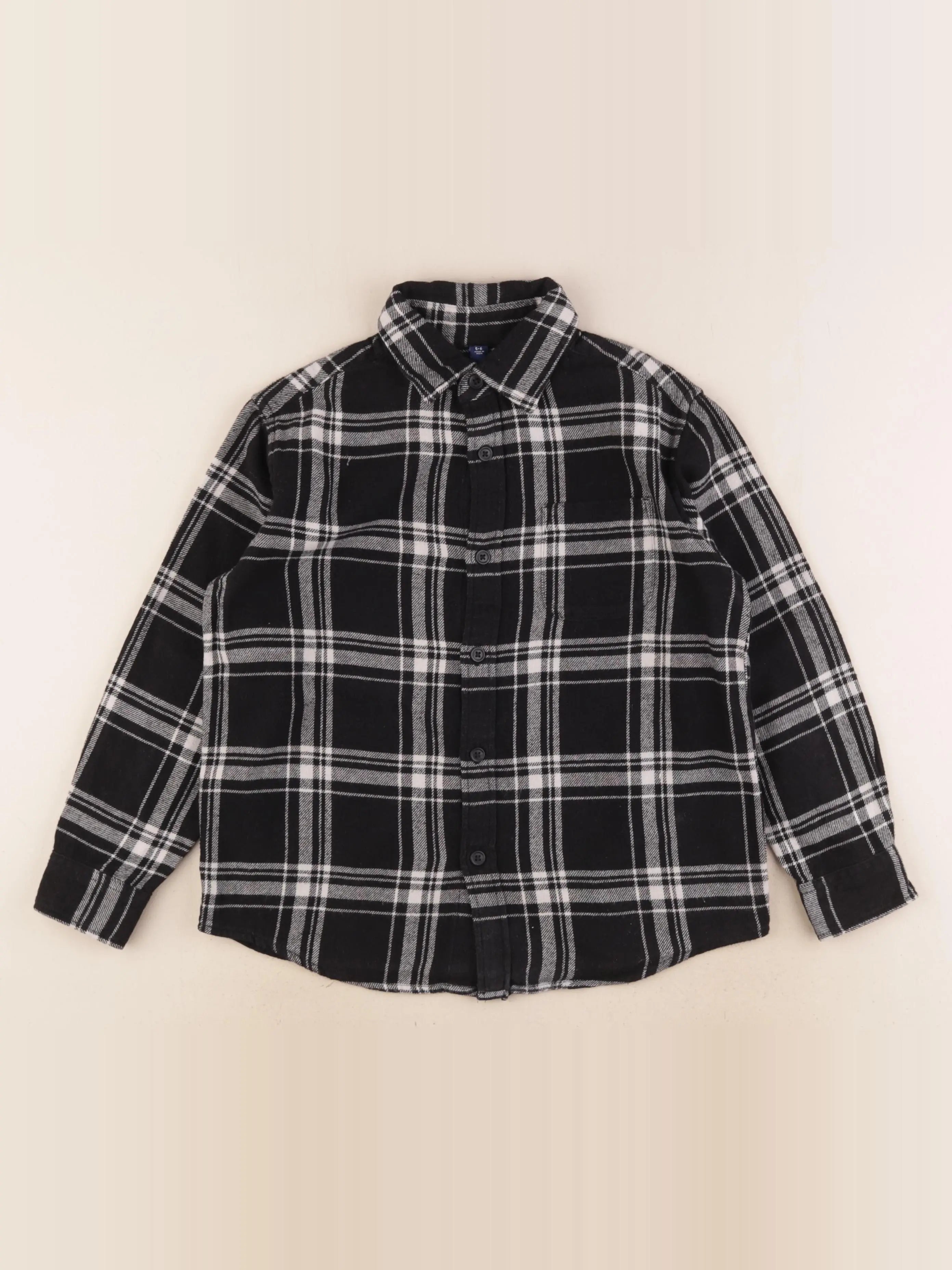 Uniqlo - chemise noir - 5 ans