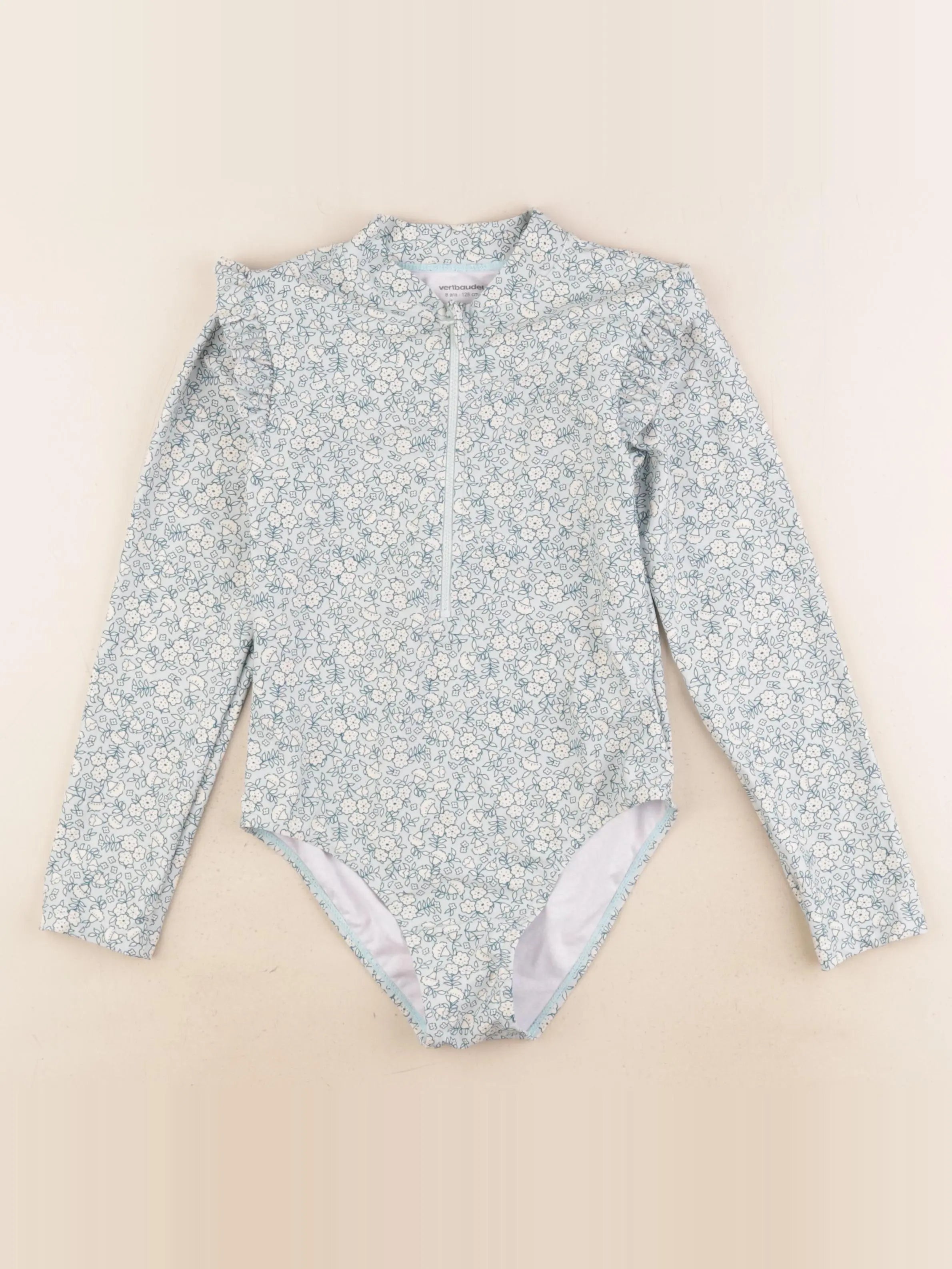 Vertbaudet - maillot de bain vert - 8 ans