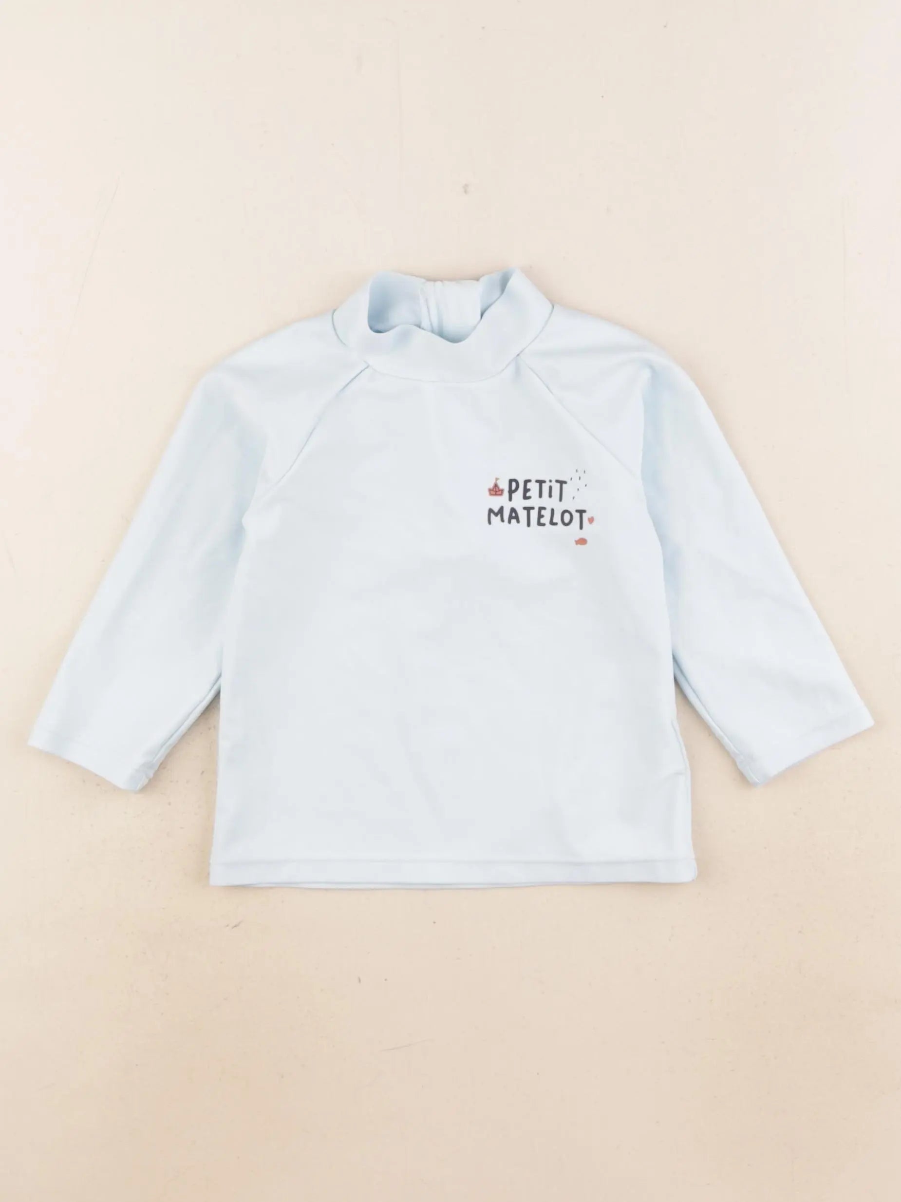 Vertbaudet - tee-shirt de bain bleu - 12 mois