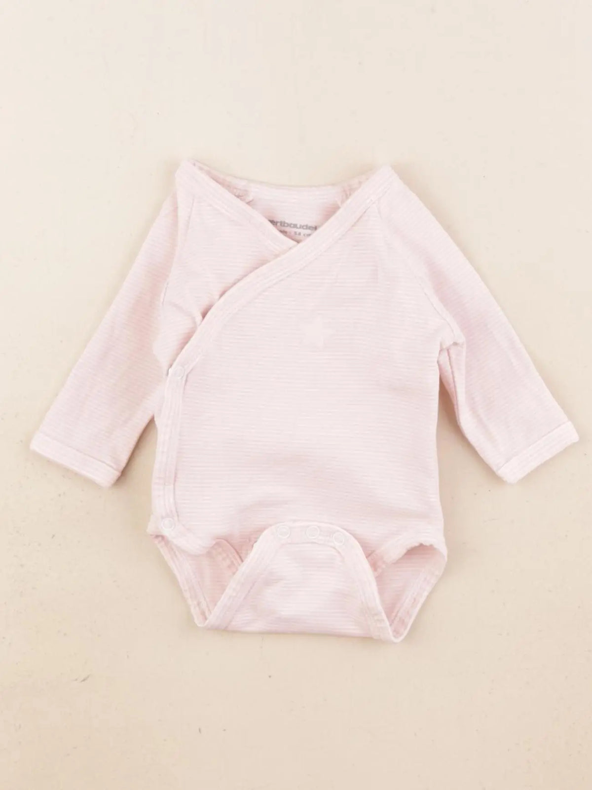 Vertbaudet - body rose - 1 mois