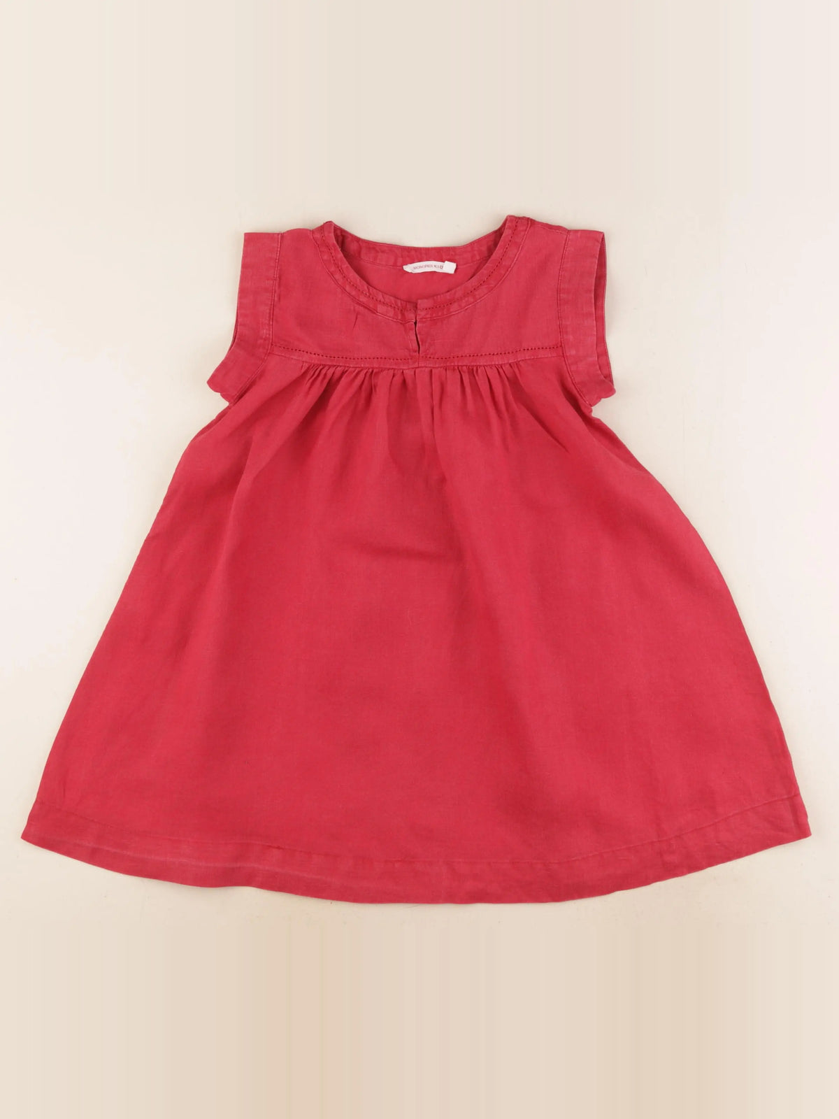 Monoprix - robe rouge - 5 ans