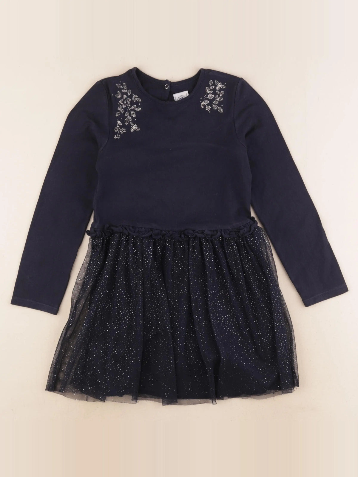 Petit Bateau - robe bleu - 6 ans