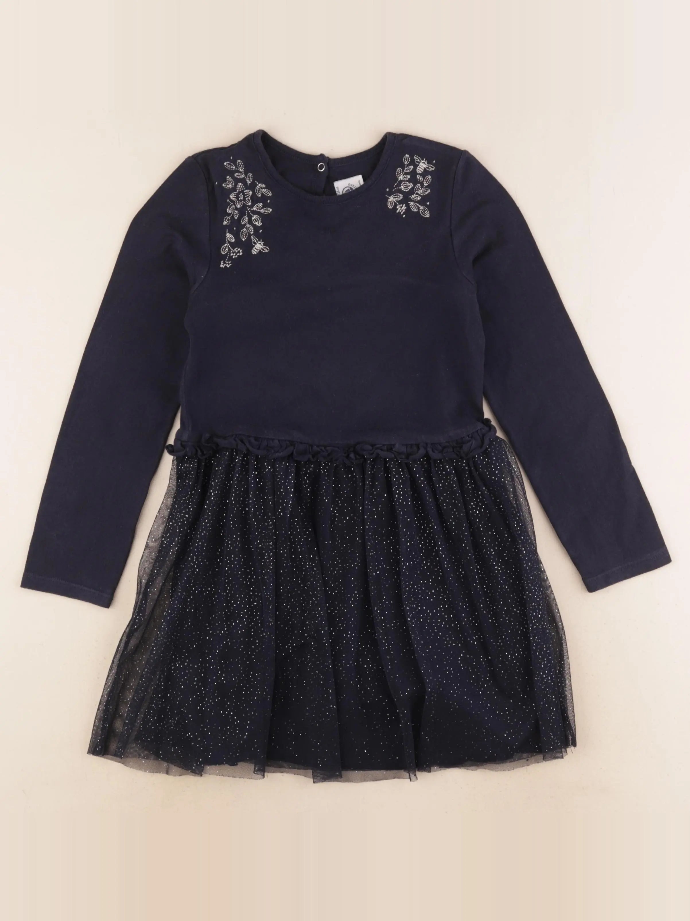 Petit Bateau - robe bleu - 6 ans