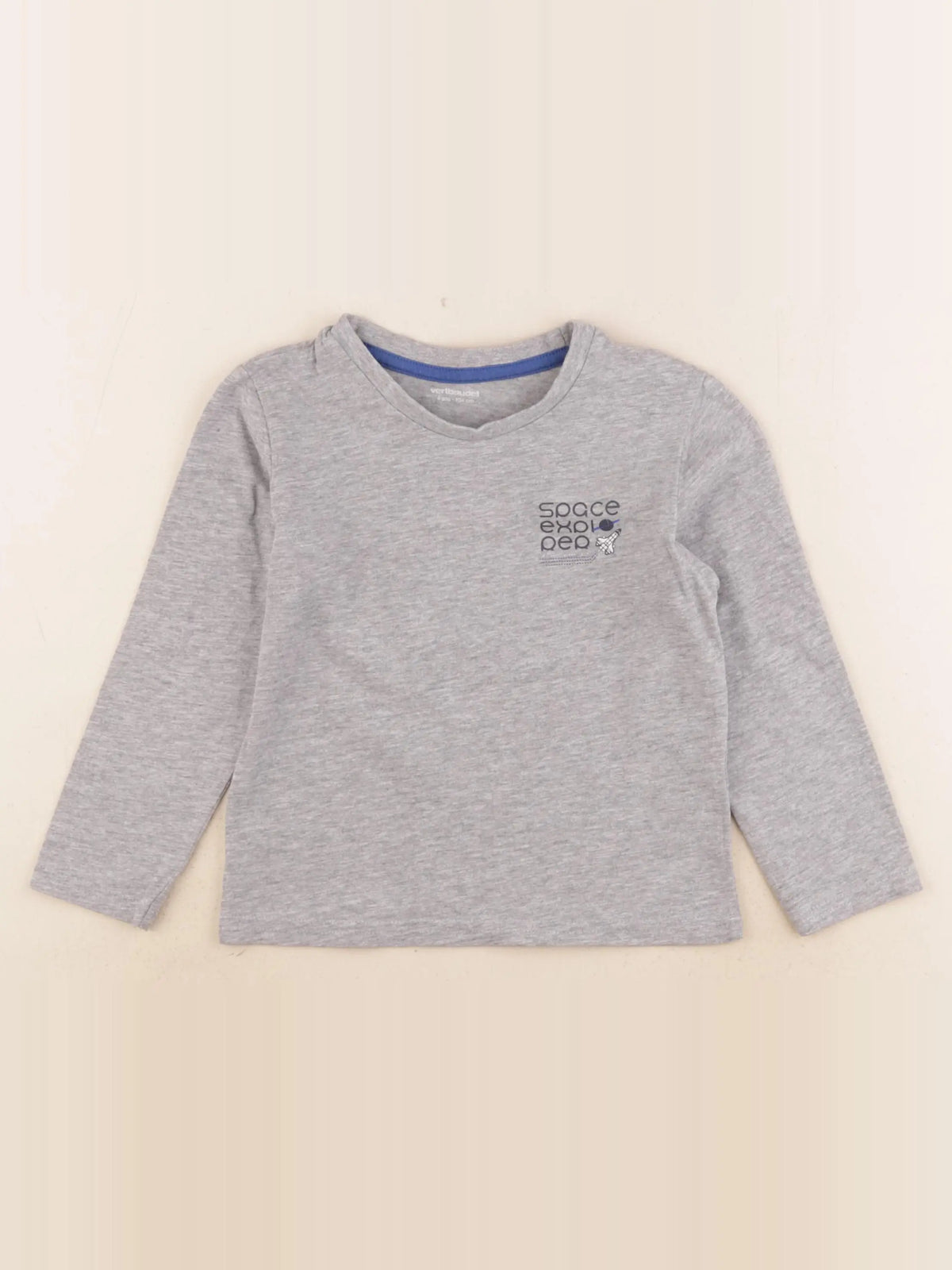 Vertbaudet - tee-shirt gris - 4 ans