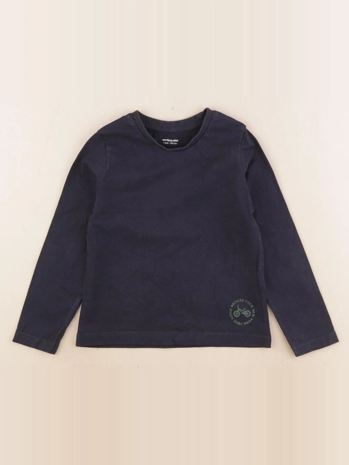 Vertbaudet - tee-shirt bleu - 4 ans