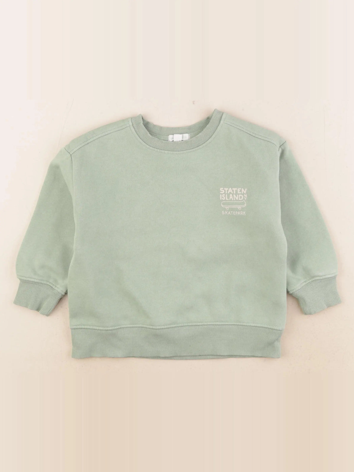 Vertbaudet - sweat vert - 3 ans