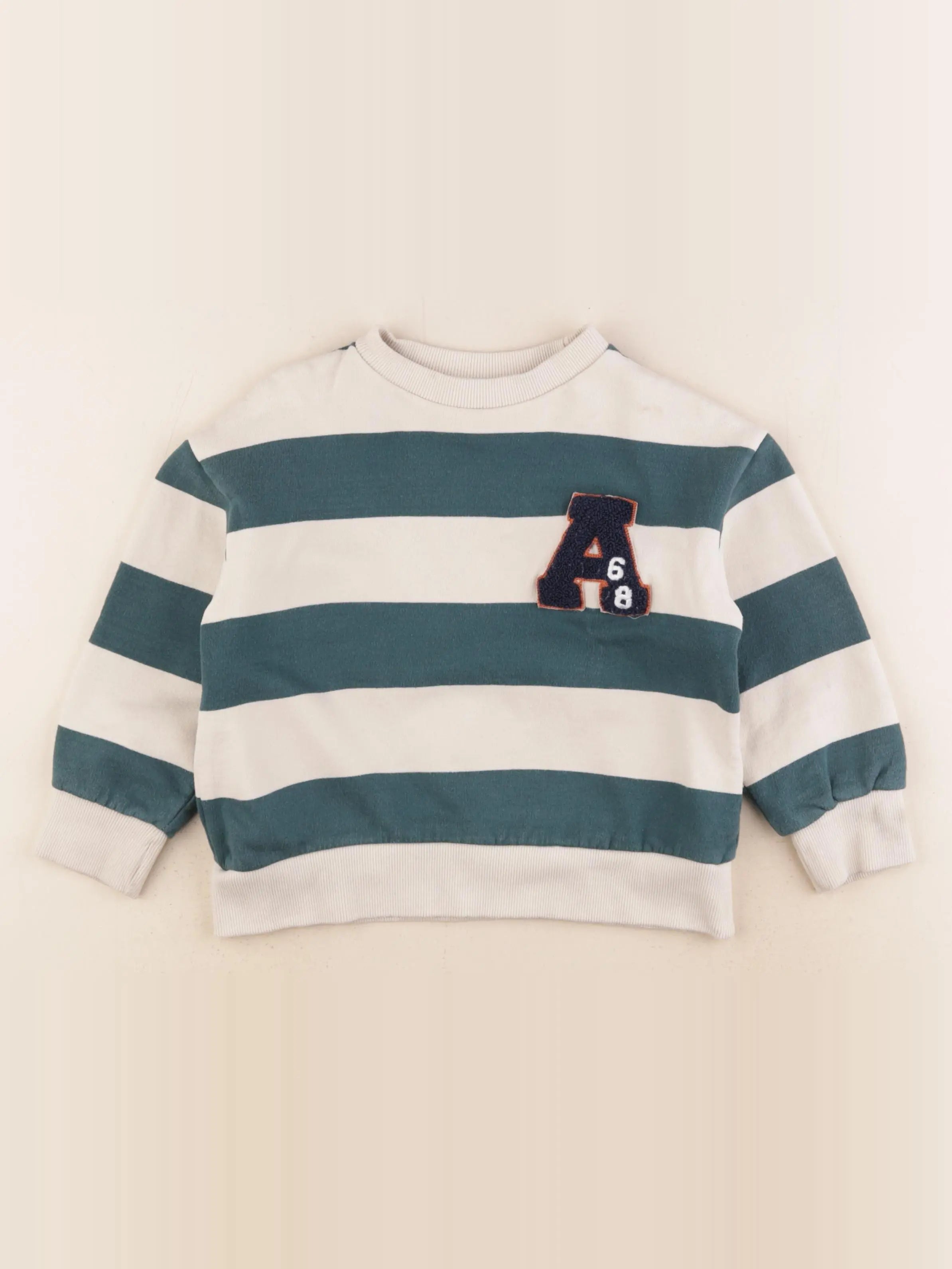 Vertbaudet - sweat vert - 5 ans