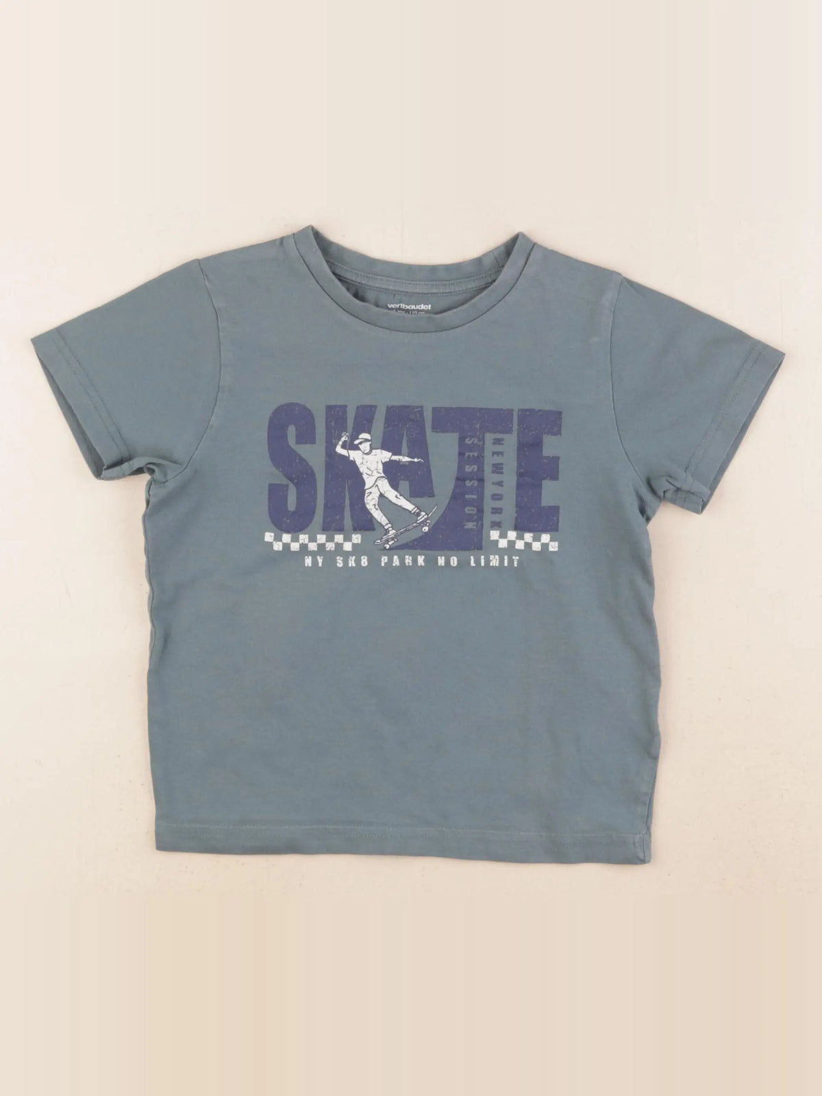 Vertbaudet - tee-shirt vert - 5 ans
