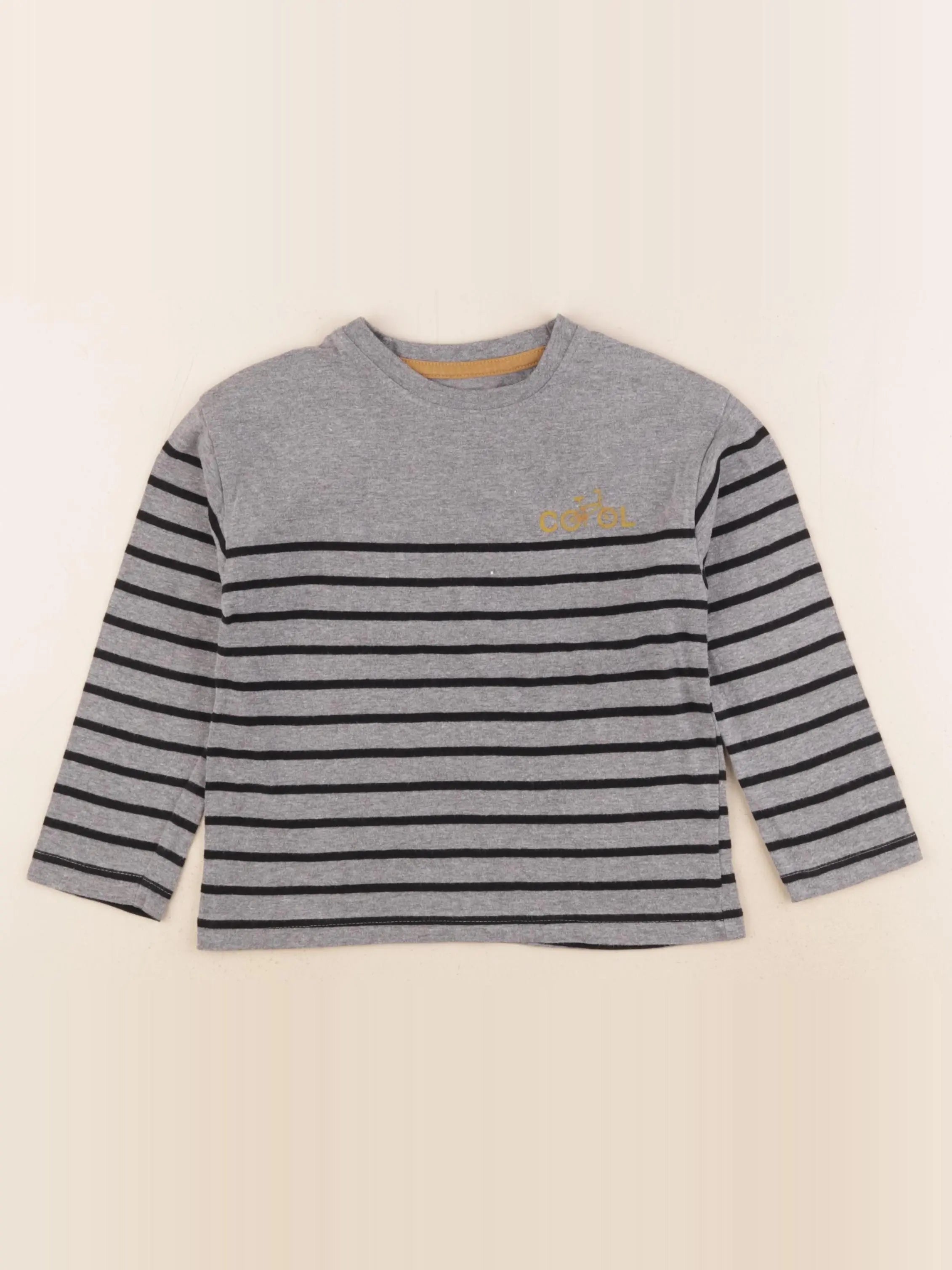 Vertbaudet - tee-shirt gris - 5 ans