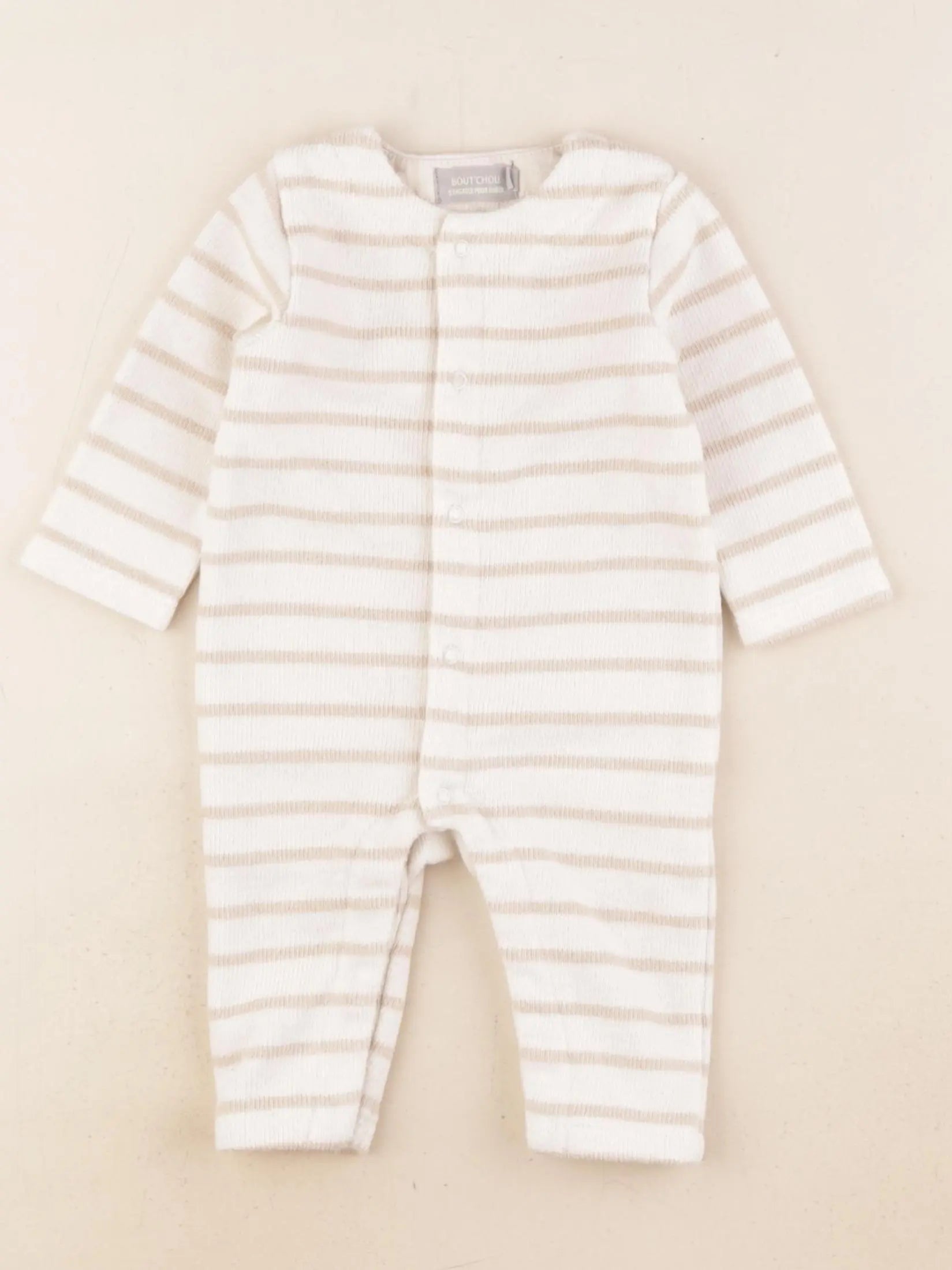 Boutchou - combinaison blanc, beige - 3 mois