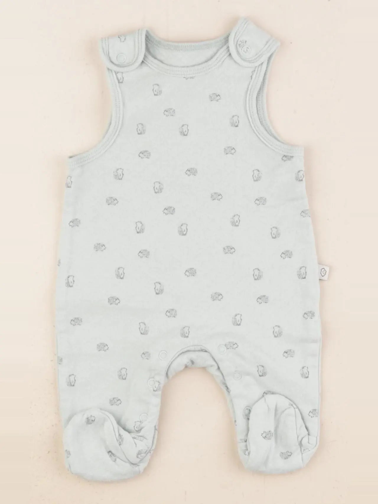 Vertbaudet - pyjama coton vert - 1 mois