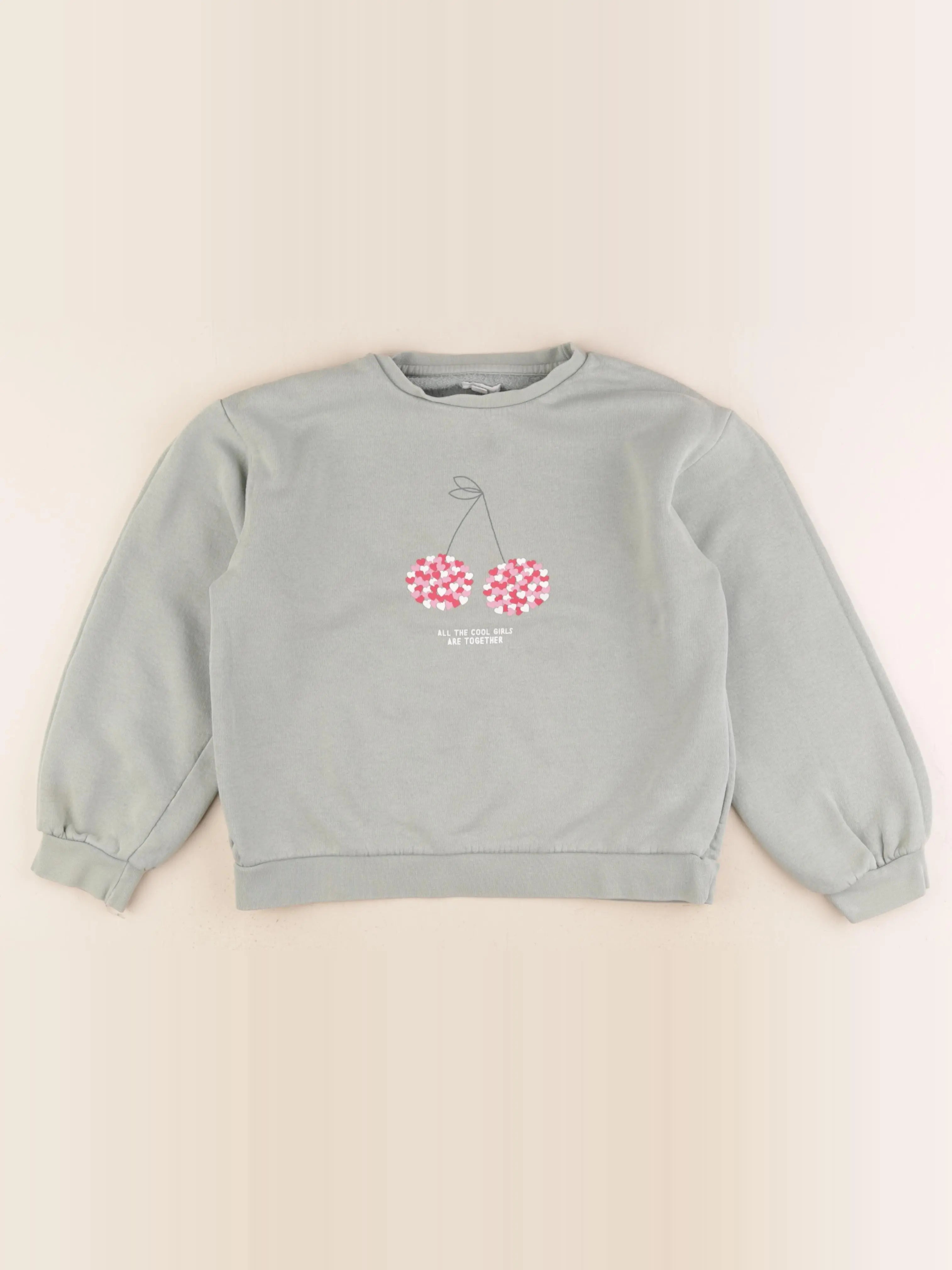 Vertbaudet - sweat vert - 12 ans