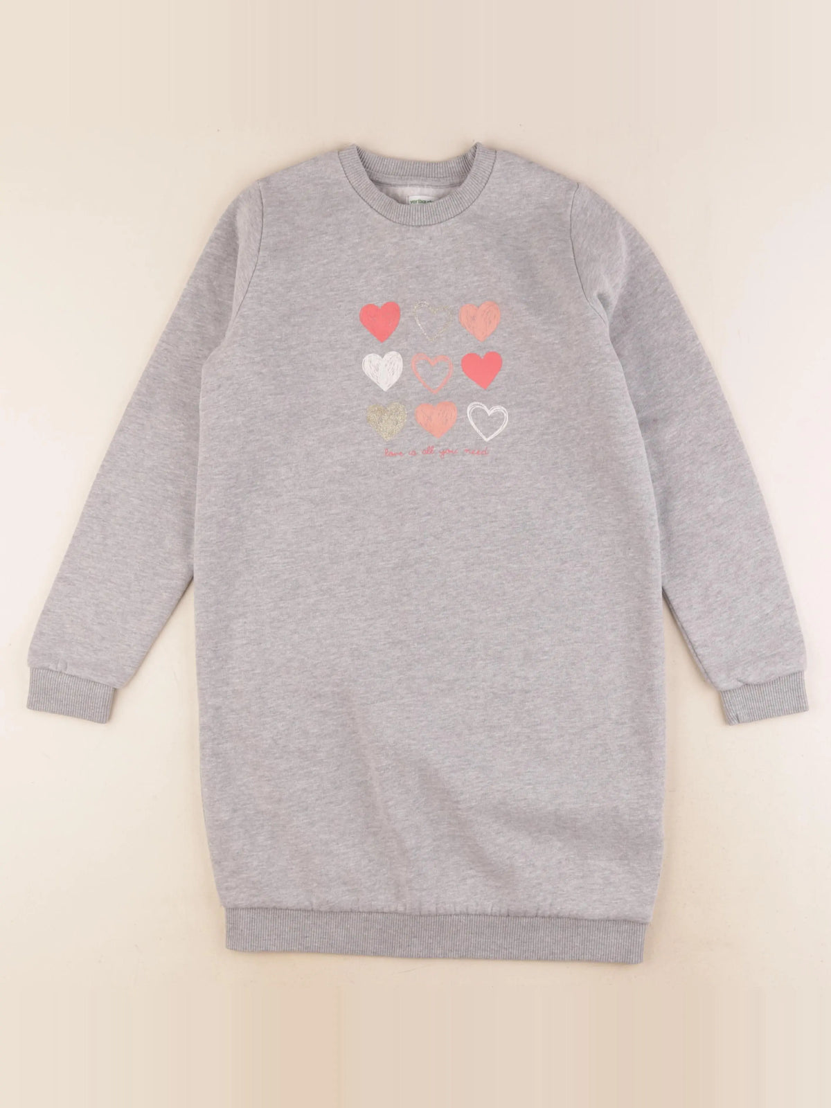 Vertbaudet - robe gris - 10 ans