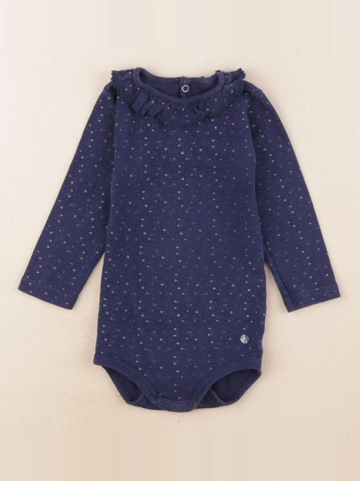 Petit Bateau - body bleu - 12 mois