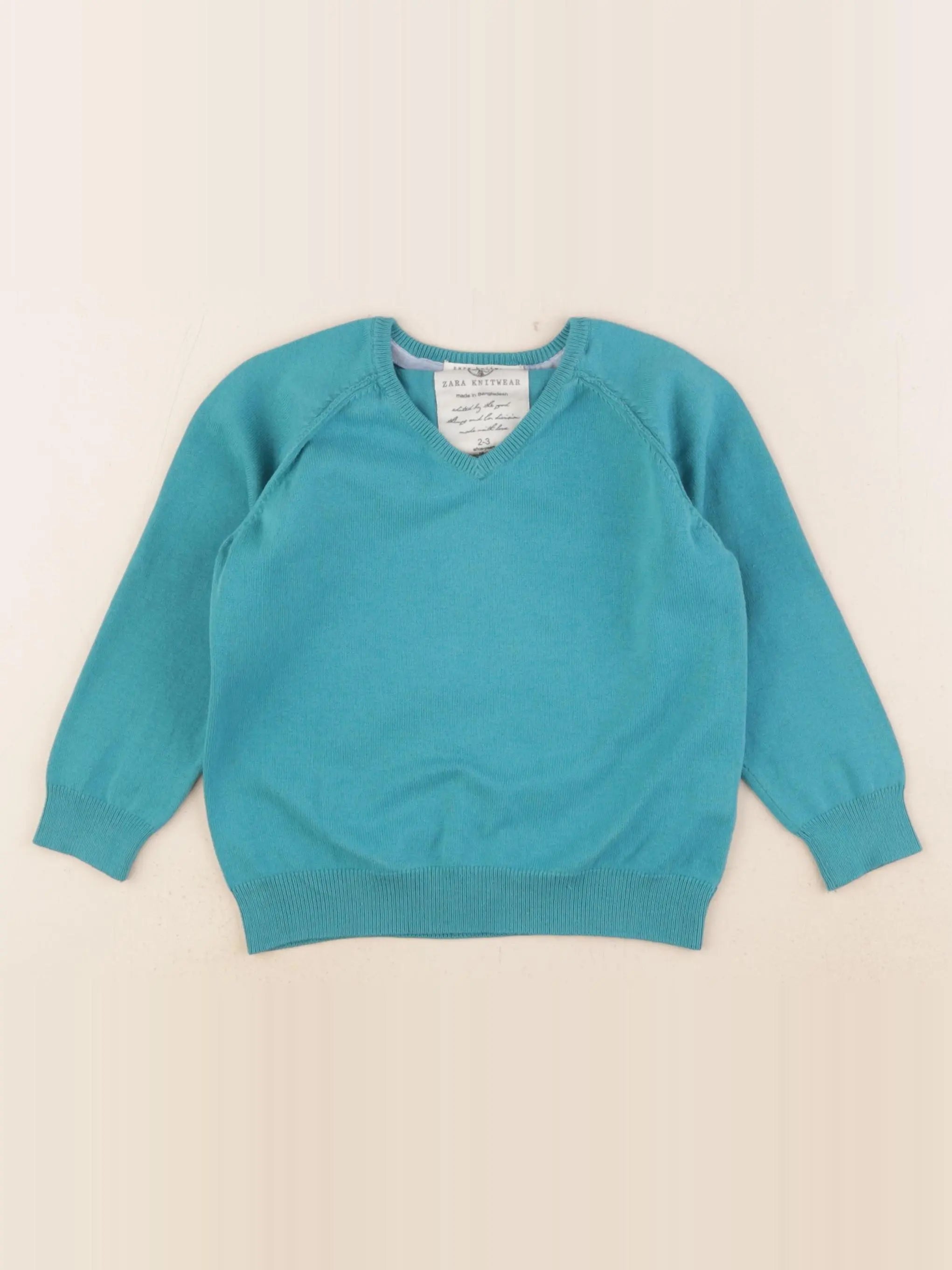 Zara - pull vert - 2/3 ans