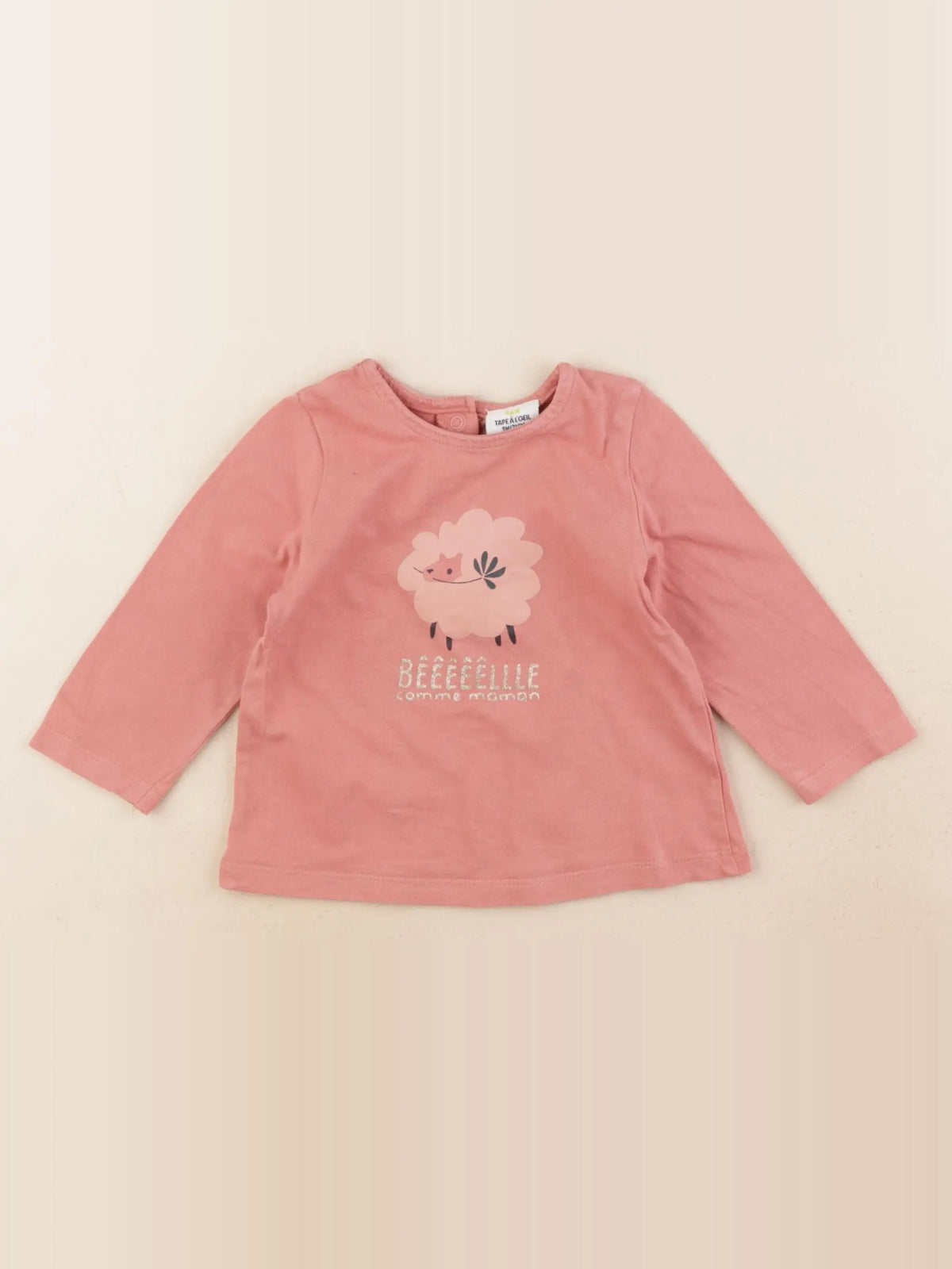 Tape à l'oeil - tee-shirt rose - 9 mois