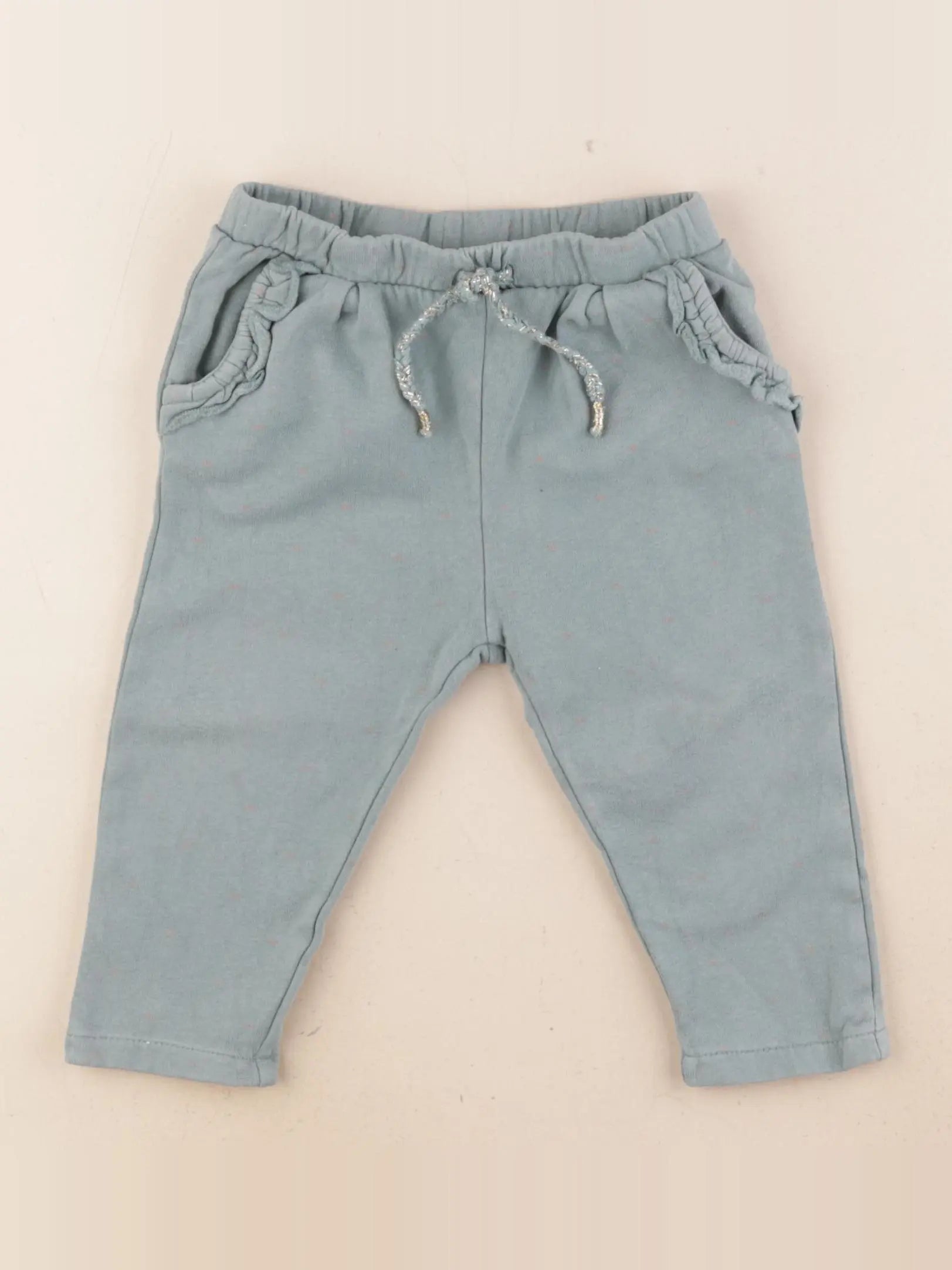 Vertbaudet - pantalon vert - 18 mois