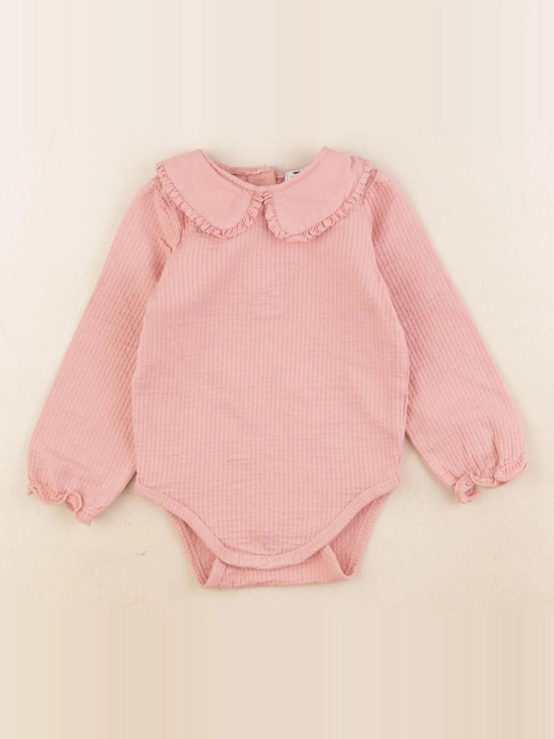 Tape à l'oeil - body à col rose - 18 mois