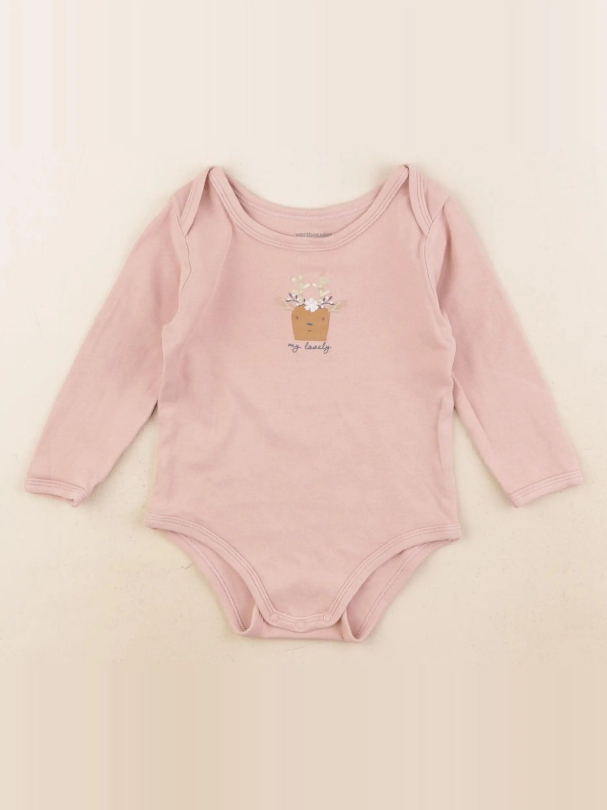 Vertbaudet - body rose - 18 mois