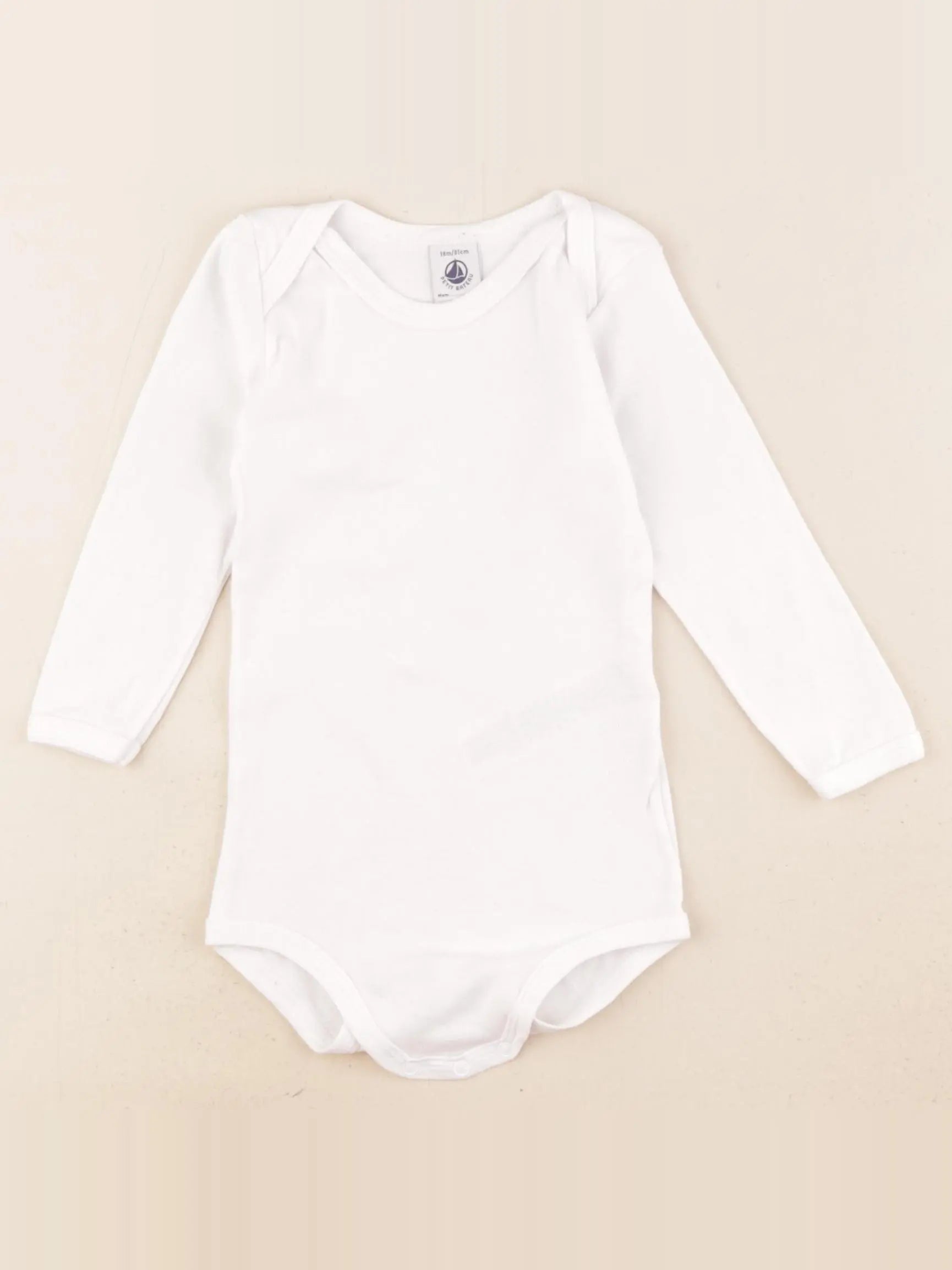 Petit Bateau - body blanc - 18 mois